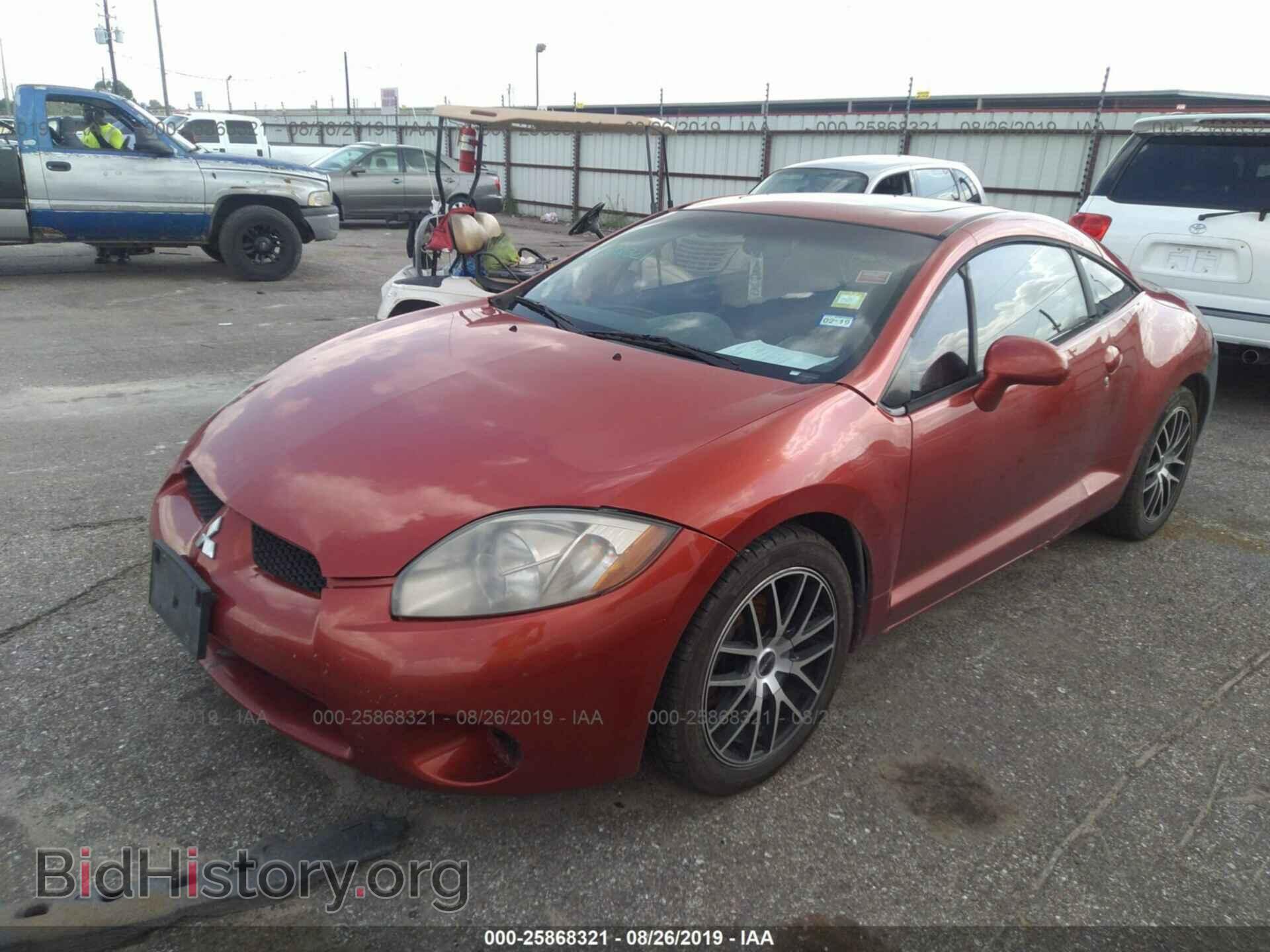 2006 MITSUBISHI ECLIPSE - VIN: 4A3AK34T16E002059 - Фото 2