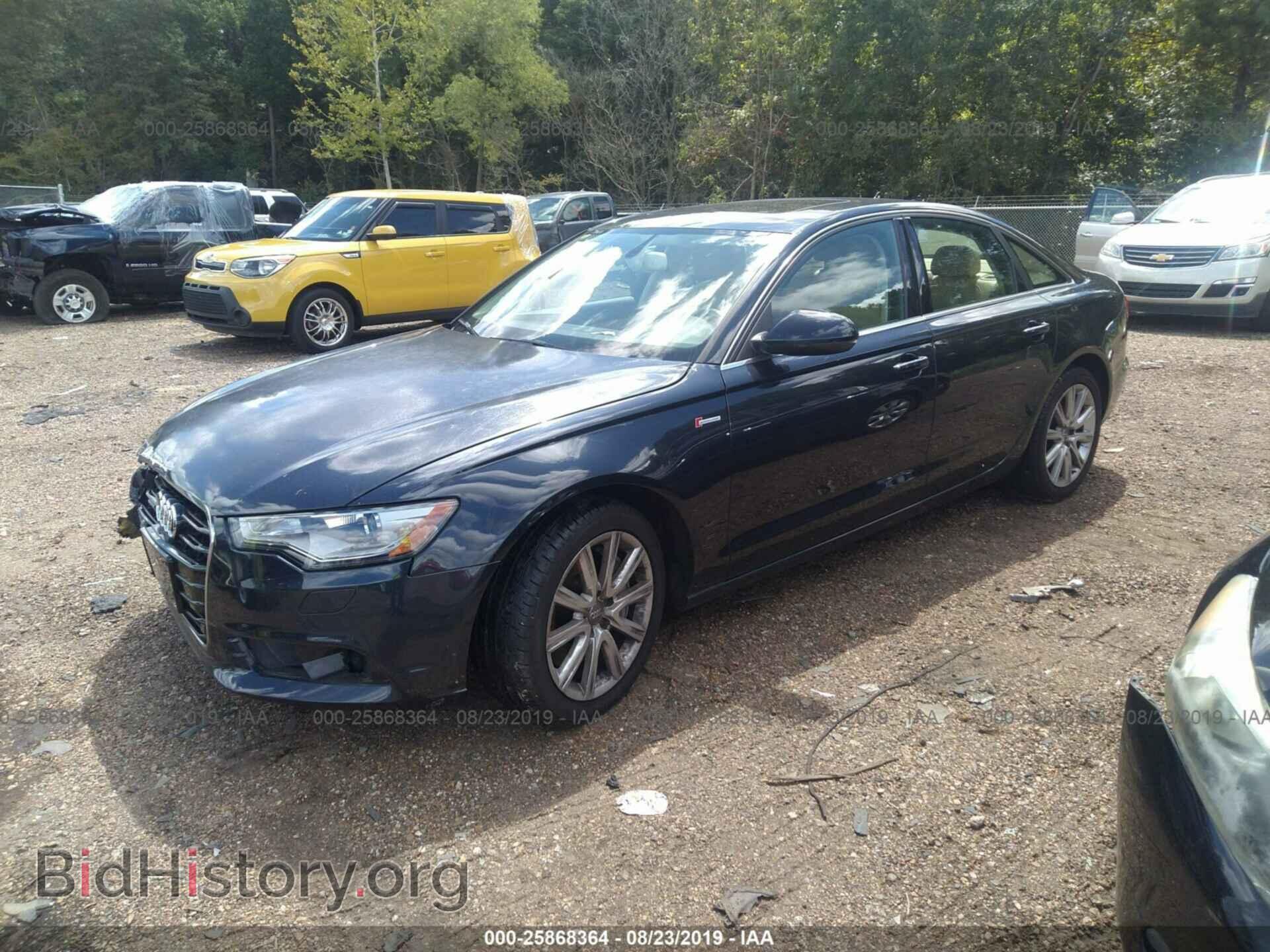 2013 AUDI A6 - VIN: WAUGGAFC4DN129978 - Фото 2