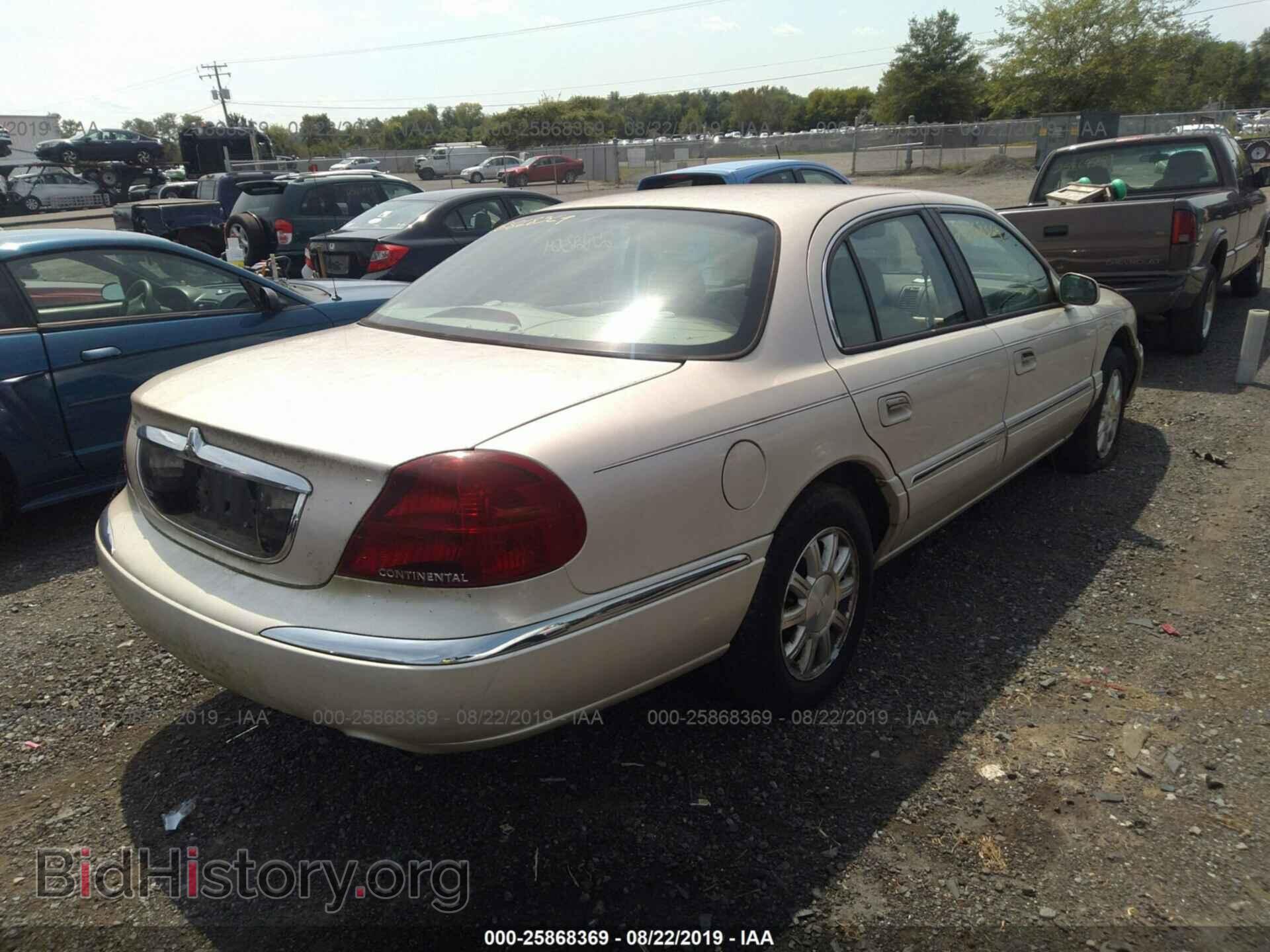 2000 LINCOLN CONTINENTAL - VIN: 1LNHM97V2YY802605 - Фото 4