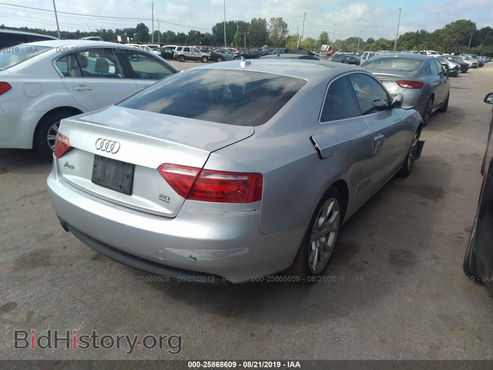 2012 AUDI A5 - VIN: WAUCFAFR4CA000909 - Фото 4