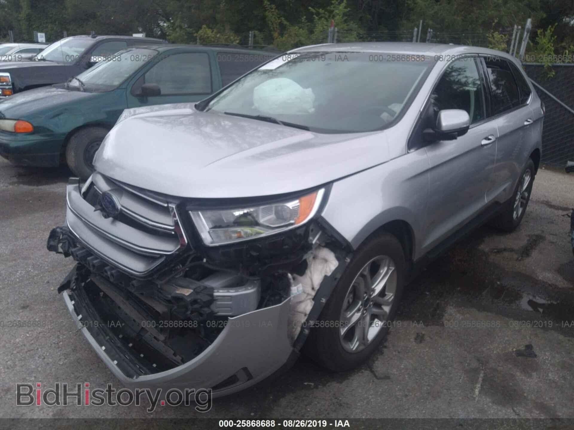 2016 FORD EDGE - VIN: 2FMPK3K96GBB05832 - Фото 2