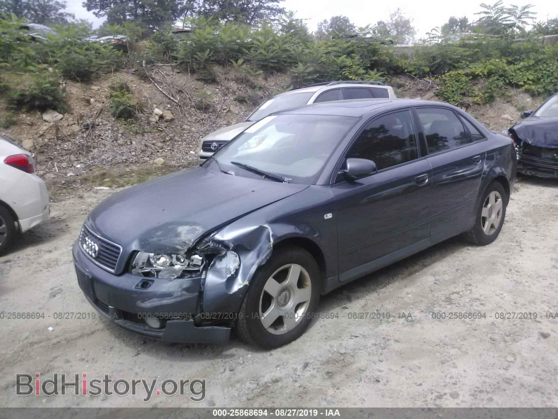 2002 AUDI A4 - VIN: WAULC68E52A263568 - Фото 2