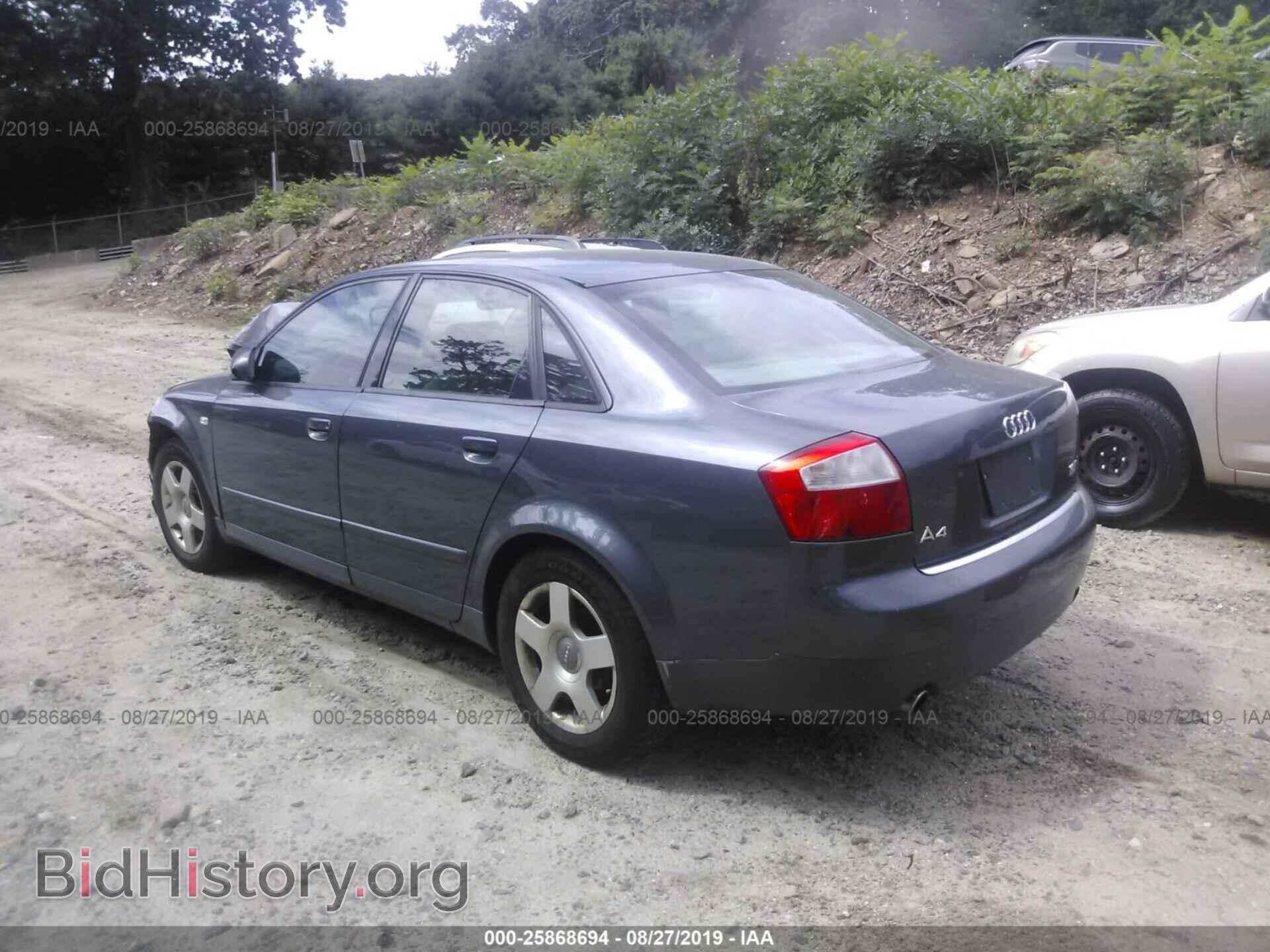 2002 AUDI A4 - VIN: WAULC68E52A263568 - Фото 3