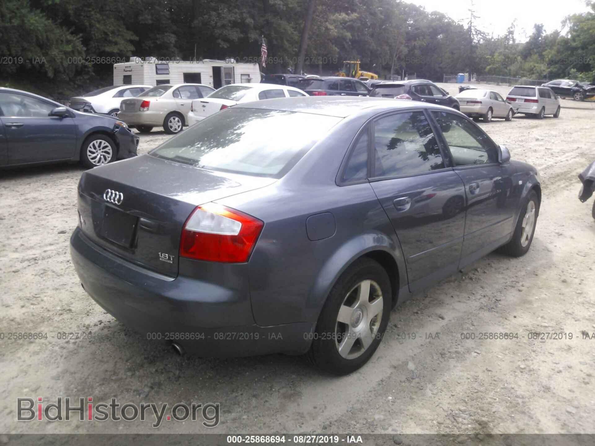 2002 AUDI A4 - VIN: WAULC68E52A263568 - Фото 4
