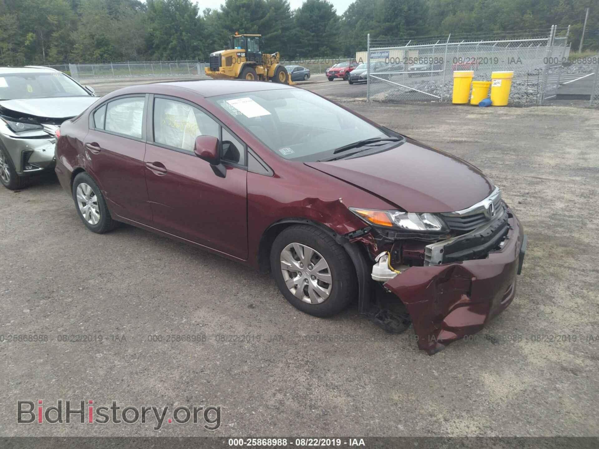 Фотография 2HGFB2F50CH538279 - HONDA CIVIC 2012
