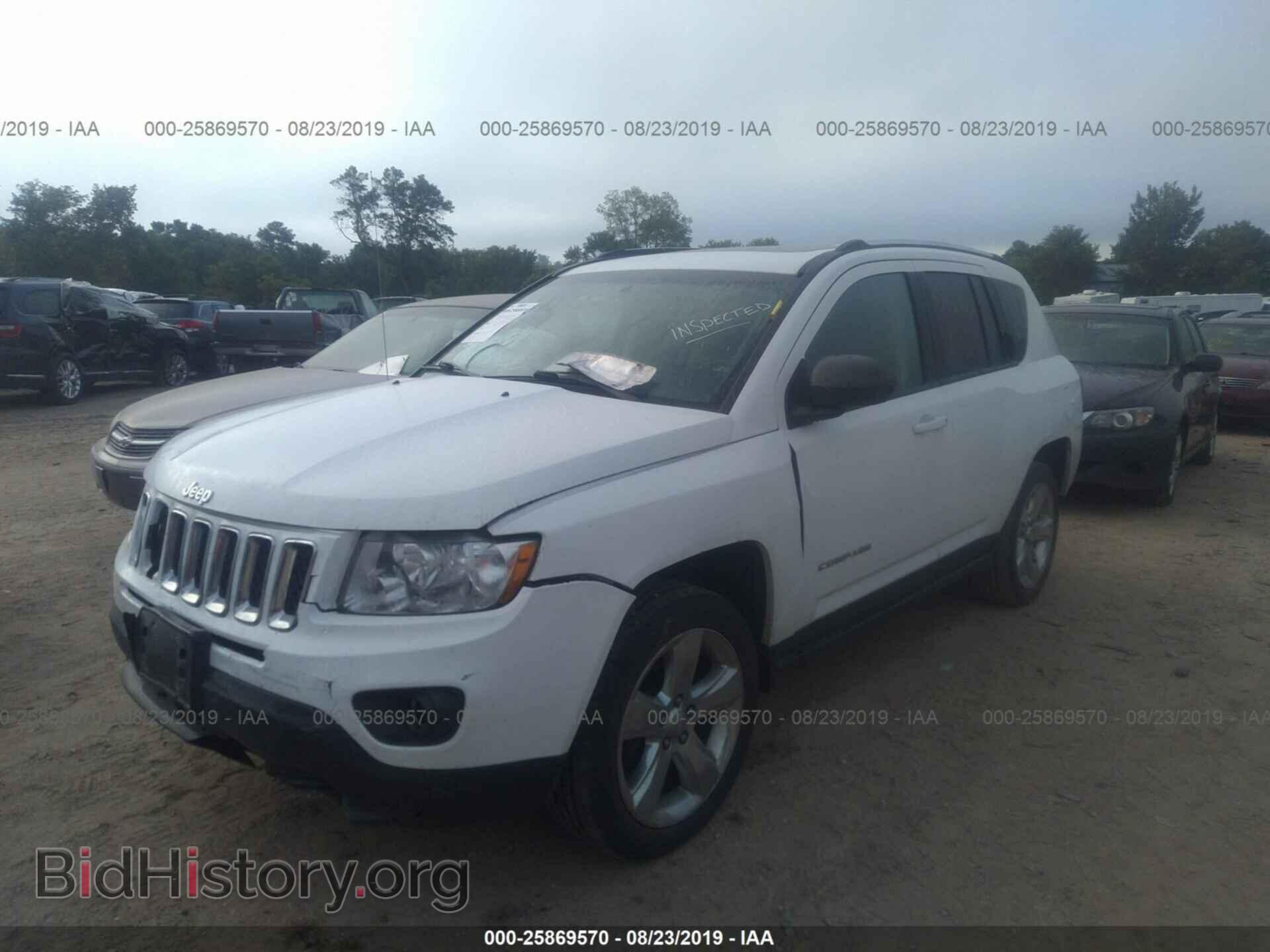 2012 JEEP COMPASS - VIN: 1C4NJDCB7CD553510 - Фото 2