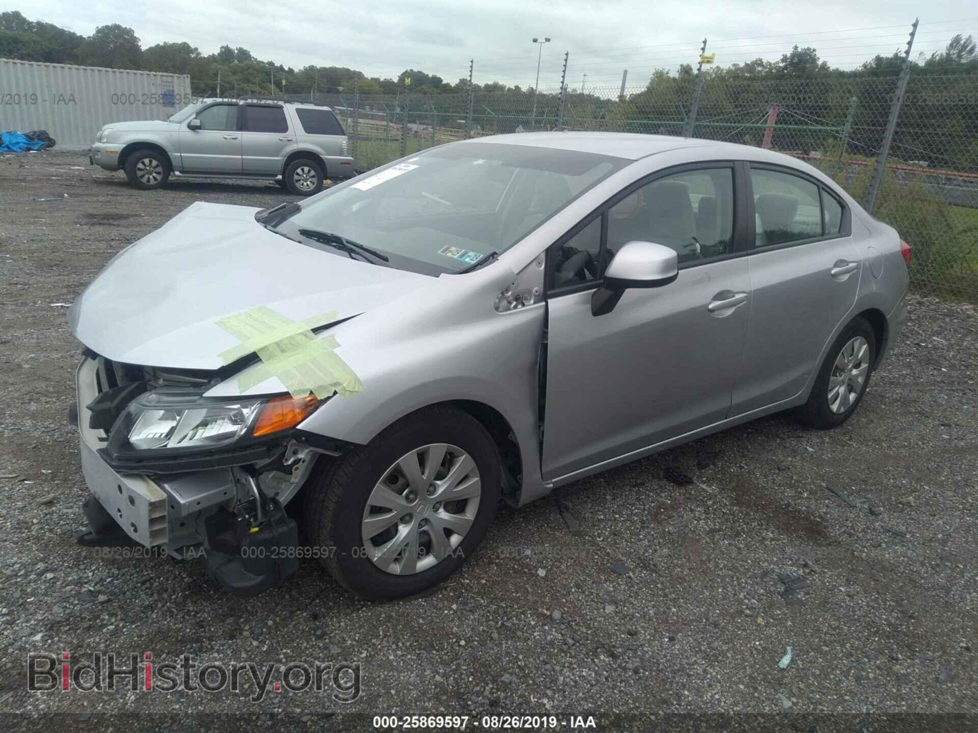 2012 HONDA CIVIC - VIN: 19XFB2F55CE309512 - Фото 2