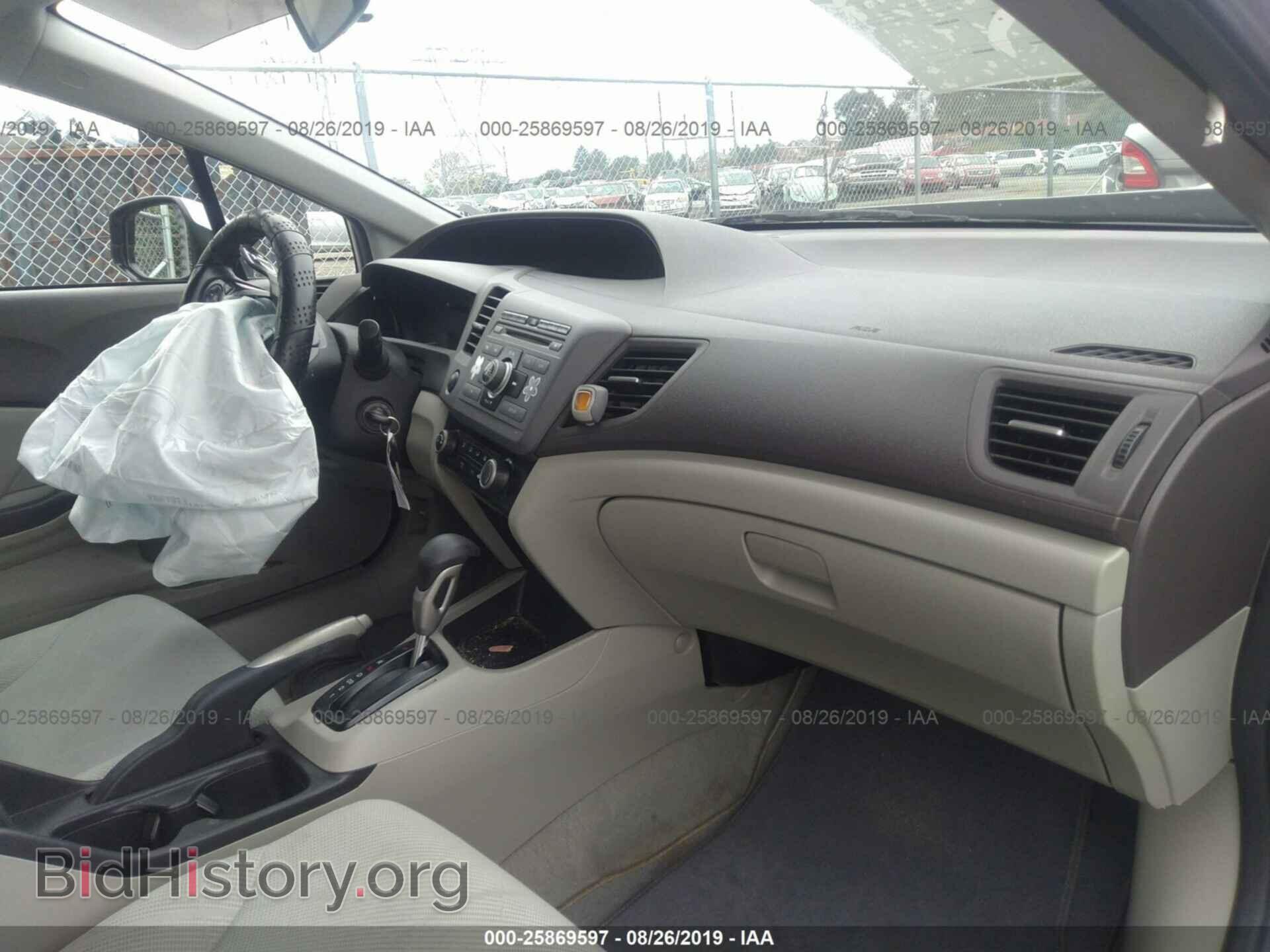 2012 HONDA CIVIC - VIN: 19XFB2F55CE309512 - Фото 5