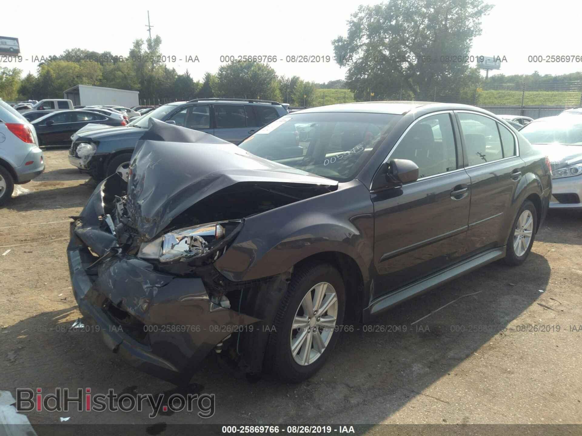 2012 SUBARU LEGACY - VIN: 4S3BMCC68C3005545 - Фото 2