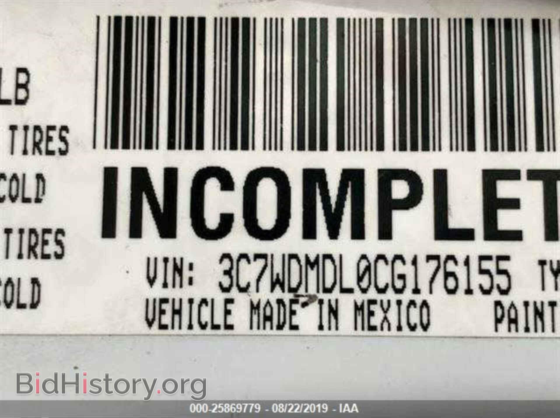 2012 DODGE RAM 5500 - VIN: 3C7WDMDL0CG176155 - Фото 9