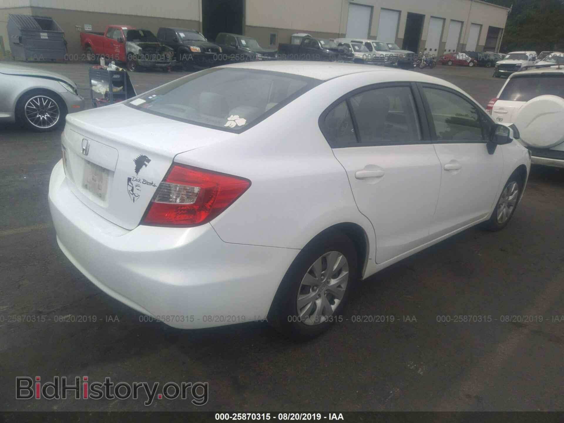 2012 HONDA CIVIC - VIN: 2HGFB2F56CH333582 - Фото 4