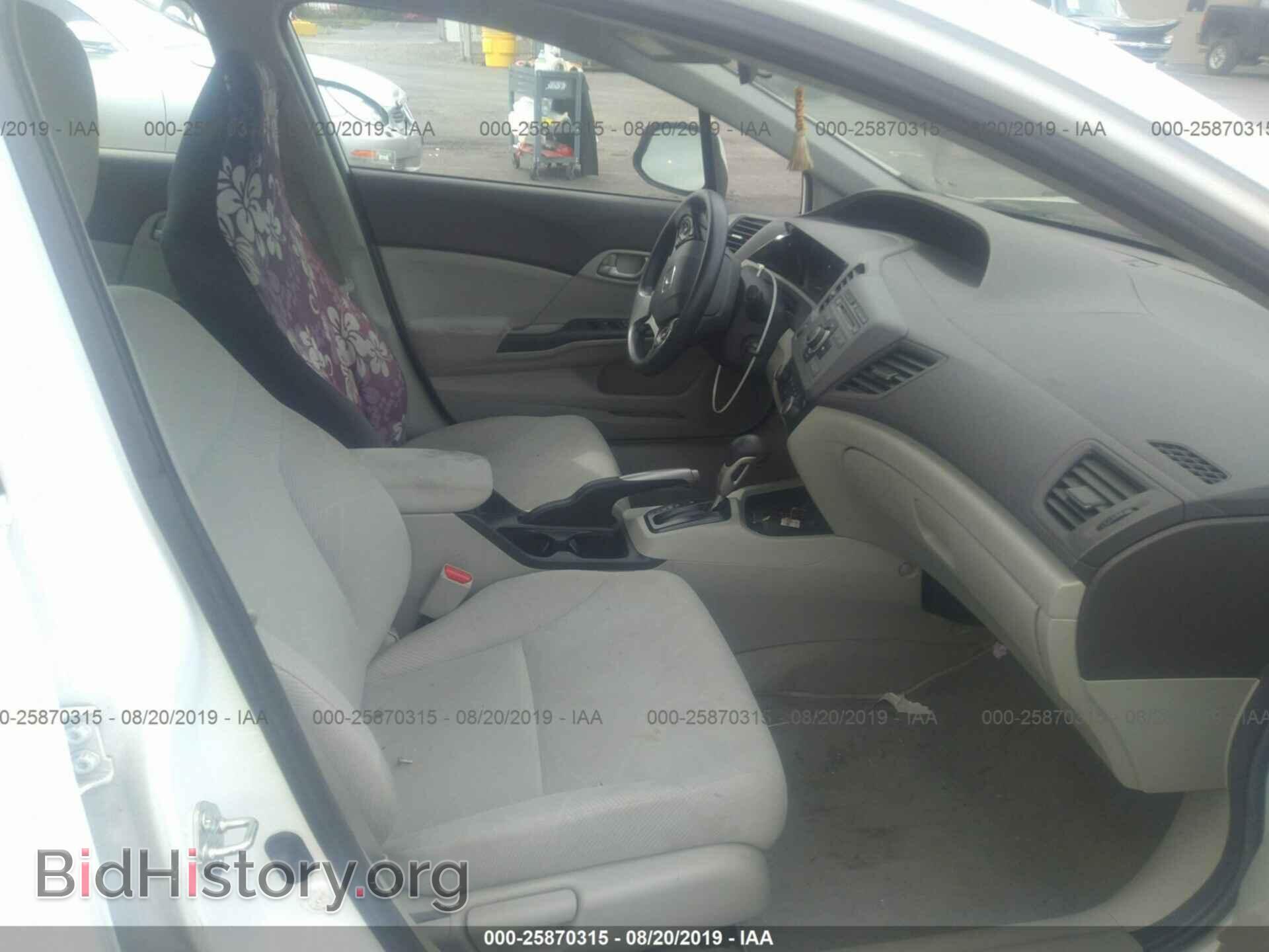 2012 HONDA CIVIC - VIN: 2HGFB2F56CH333582 - Фото 5