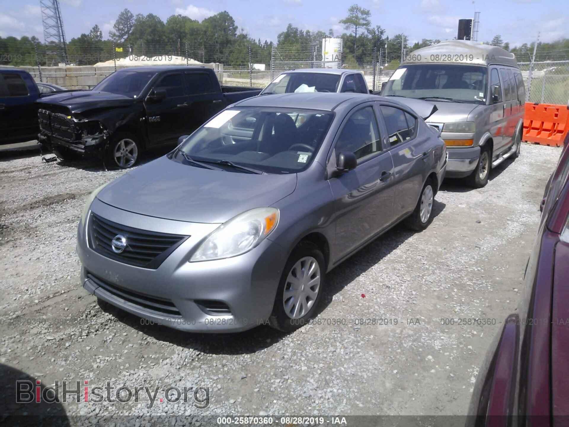 2012 NISSAN VERSA - VIN: 3N1CN7AP1CL824246 - Фото 2