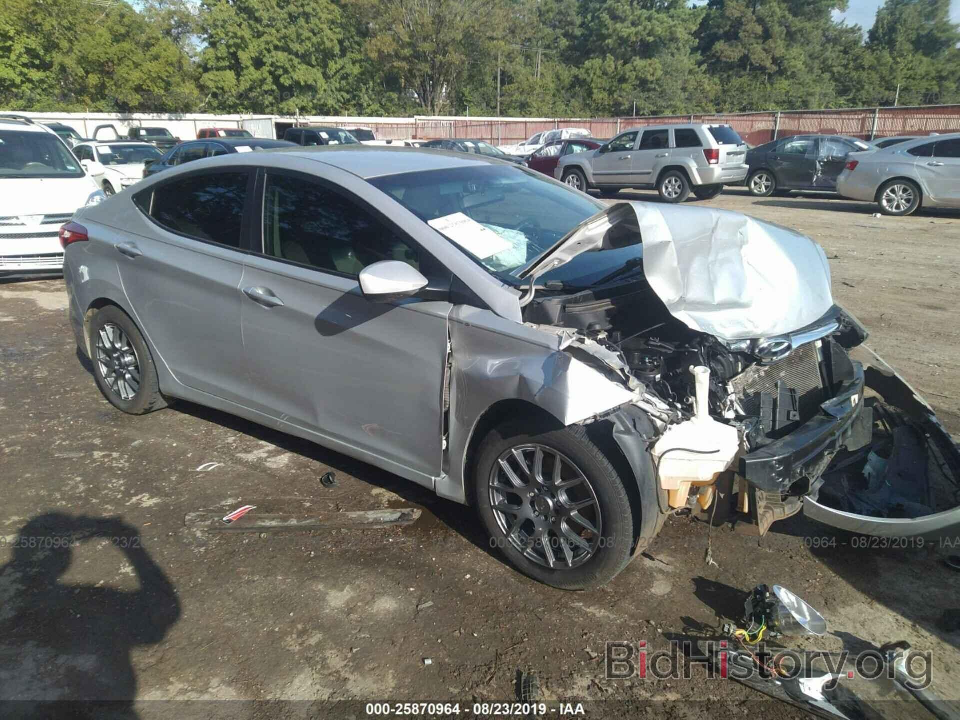 Photo KMHDH4AEXCU294575 - HYUNDAI ELANTRA 2012