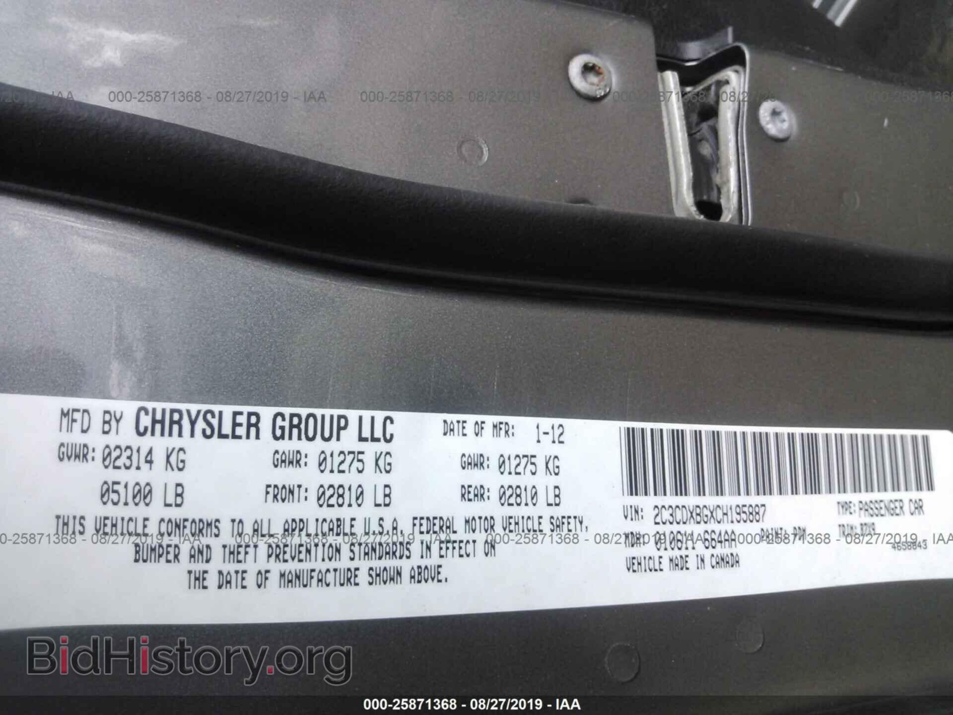 2012 DODGE CHARGER - VIN: 2C3CDXBGXCH195887 - Photo 9