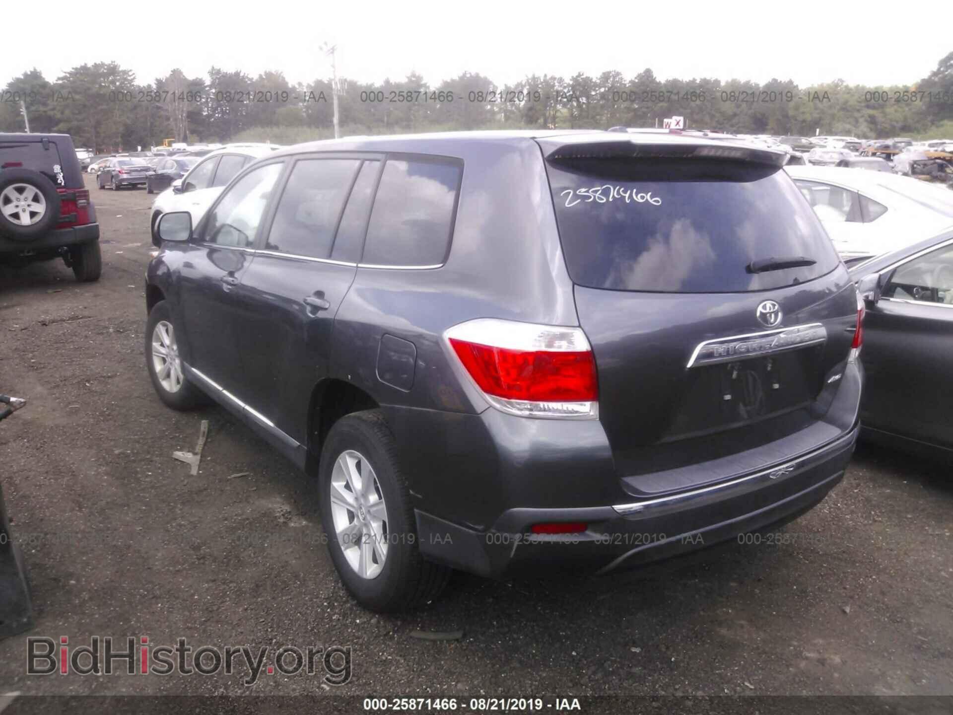 2012 TOYOTA HIGHLANDER - VIN: 5TDBK3EH2CS164144 - Фото 3