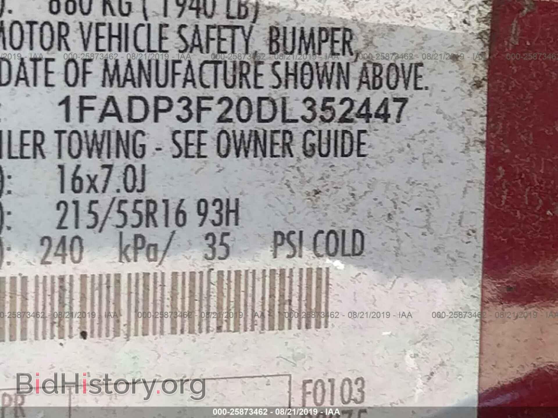 2013 FORD FOCUS - VIN: 1FADP3F20DL352447 - Photo 9