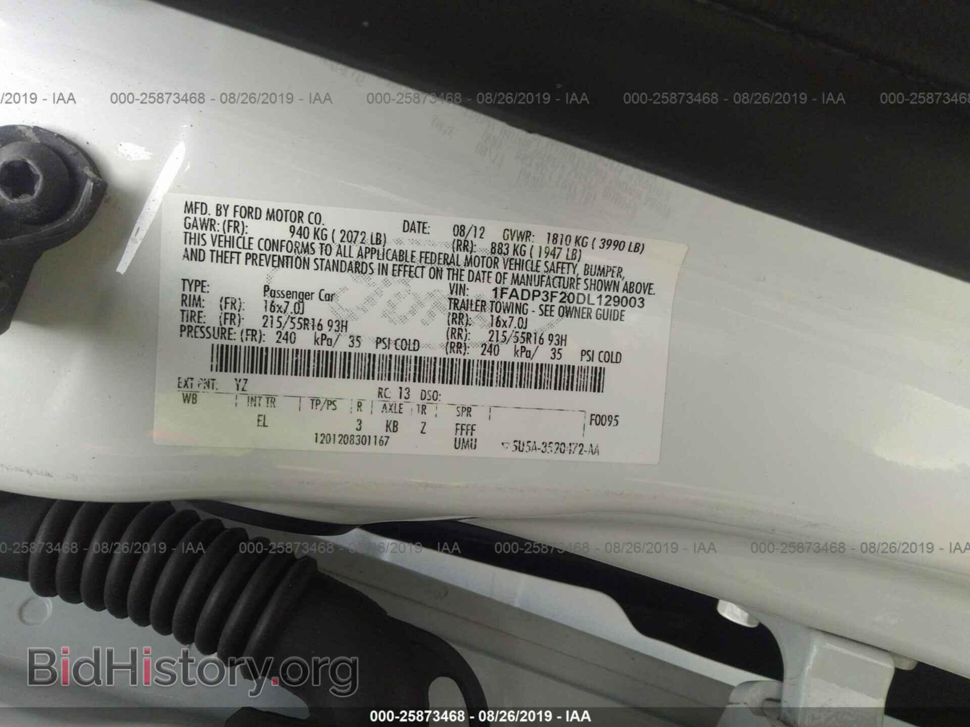 2013 FORD FOCUS - VIN: 1FADP3F20DL129003 - Photo 9