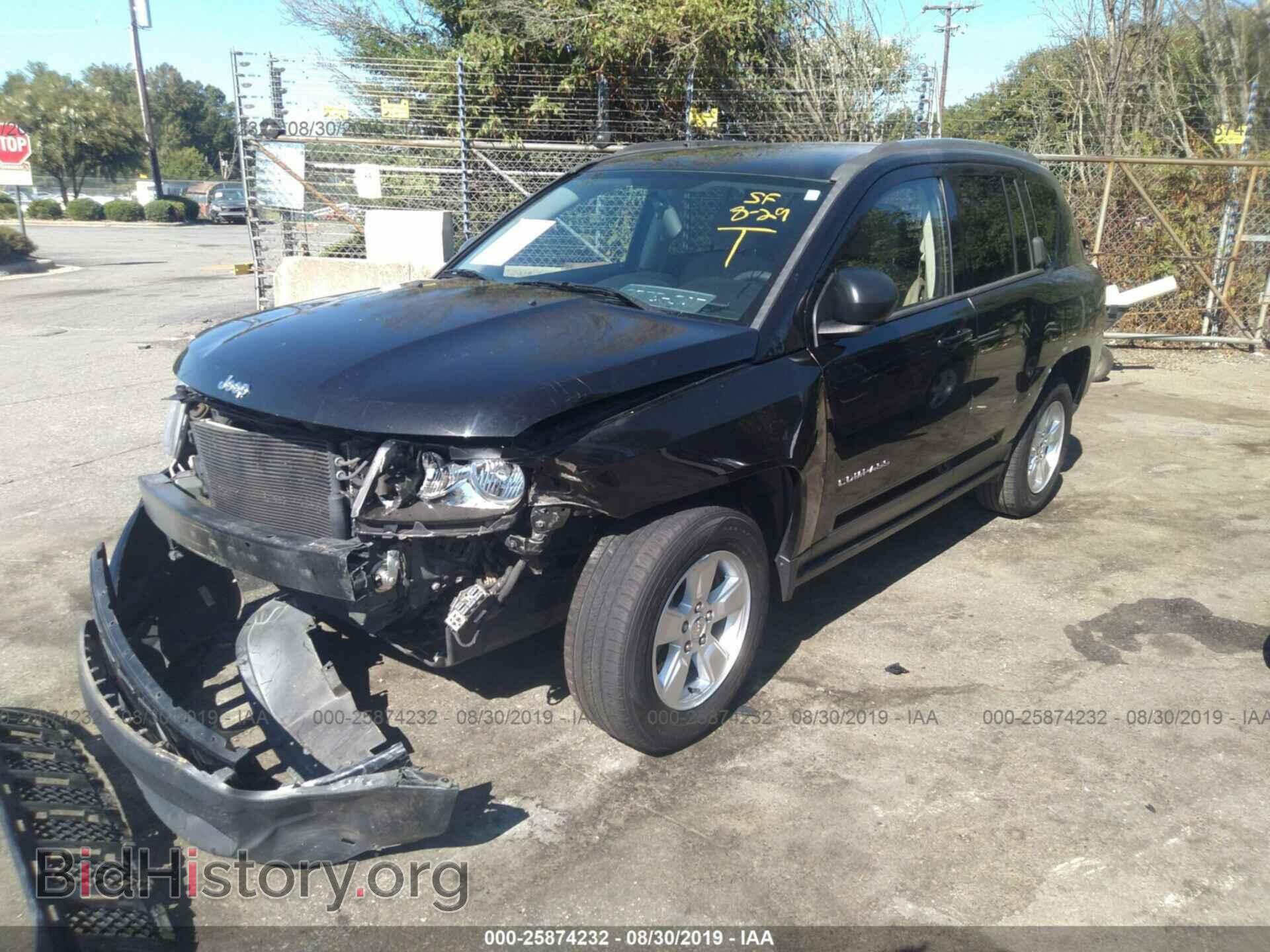 2014 JEEP COMPASS - VIN: 1C4NJCBAXED812383 - Фото 2