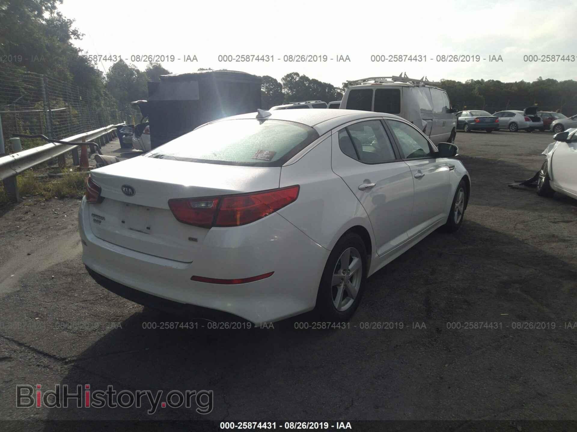 2015 KIA OPTIMA - VIN: KNAGM4A76F5626277 - Photo 4
