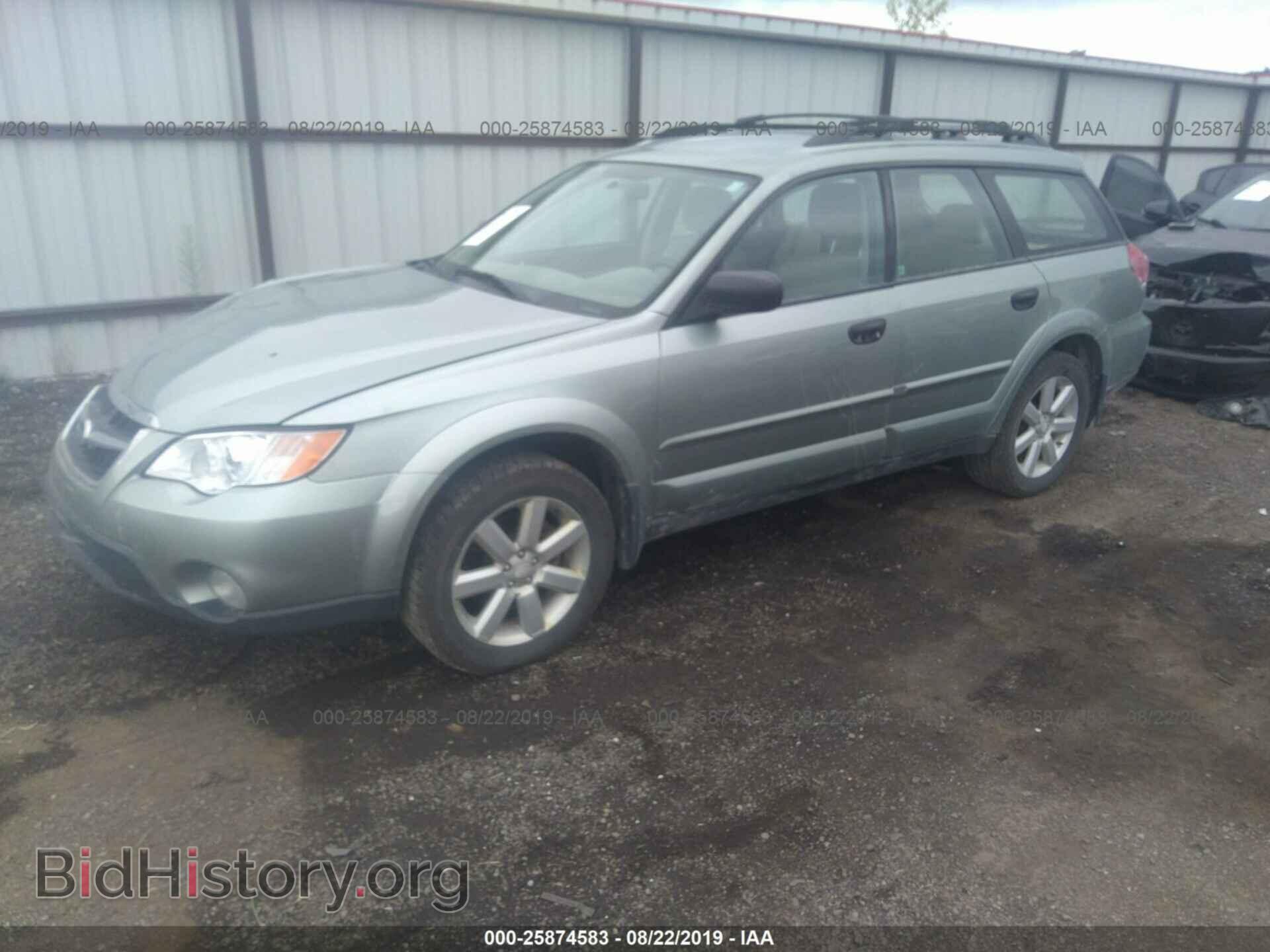 2009 SUBARU OUTBACK - VIN: 4S4BP61C196319476 - Фото 2