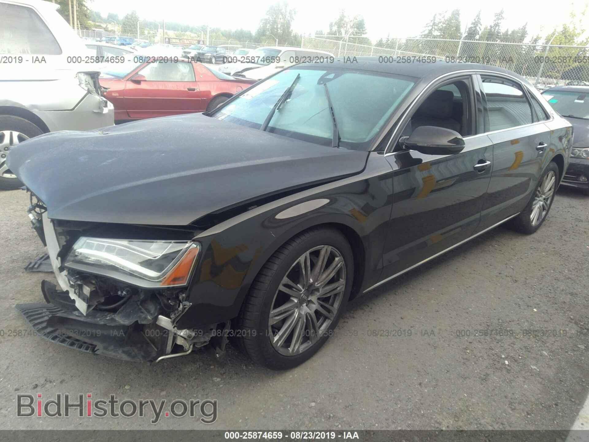 2013 AUDI A8 - VIN: WAUR2AFD7DN010824 - Фото 2