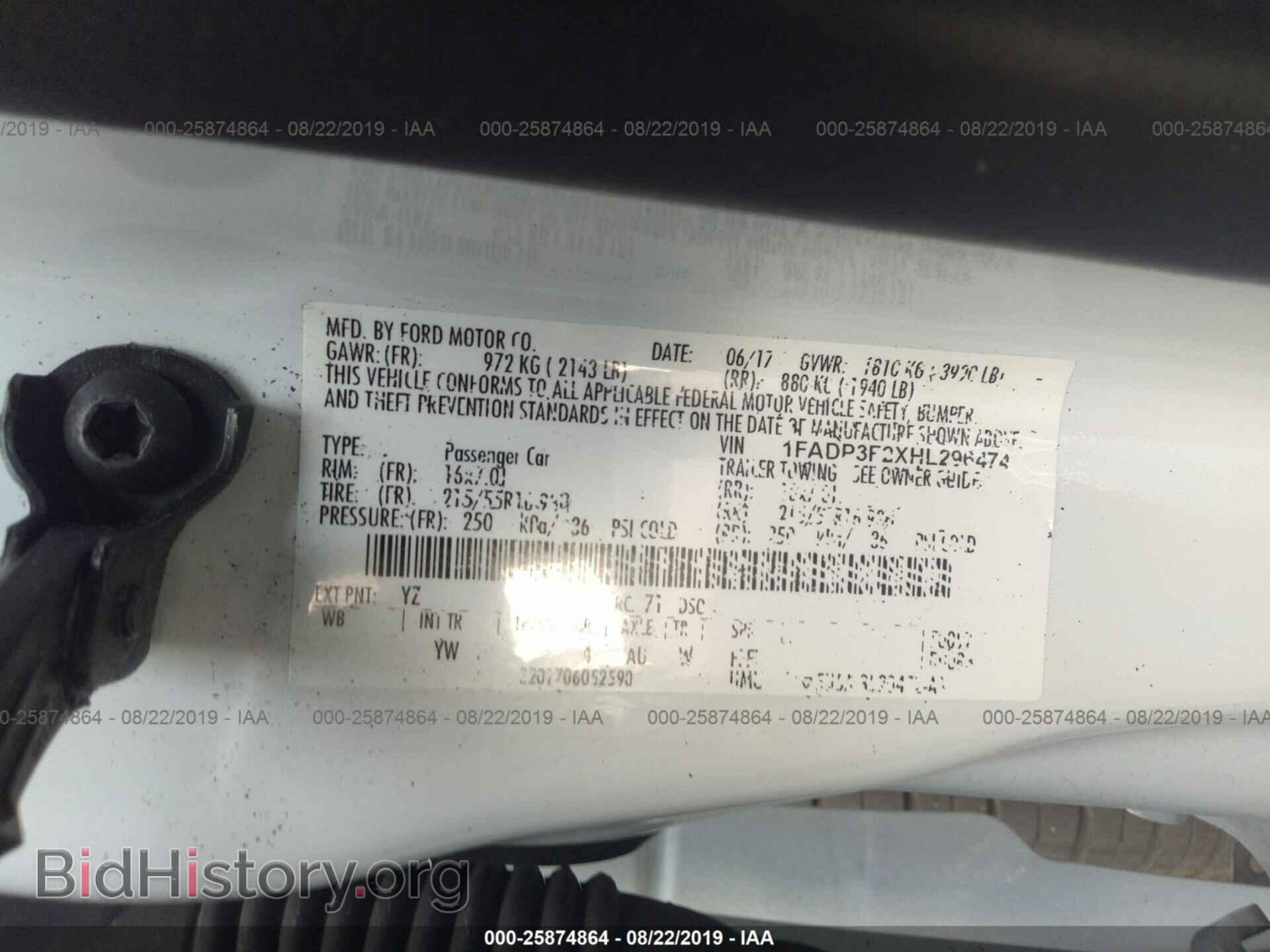 2017 FORD FOCUS - VIN: 1FADP3F2XHL296474 - Photo 9