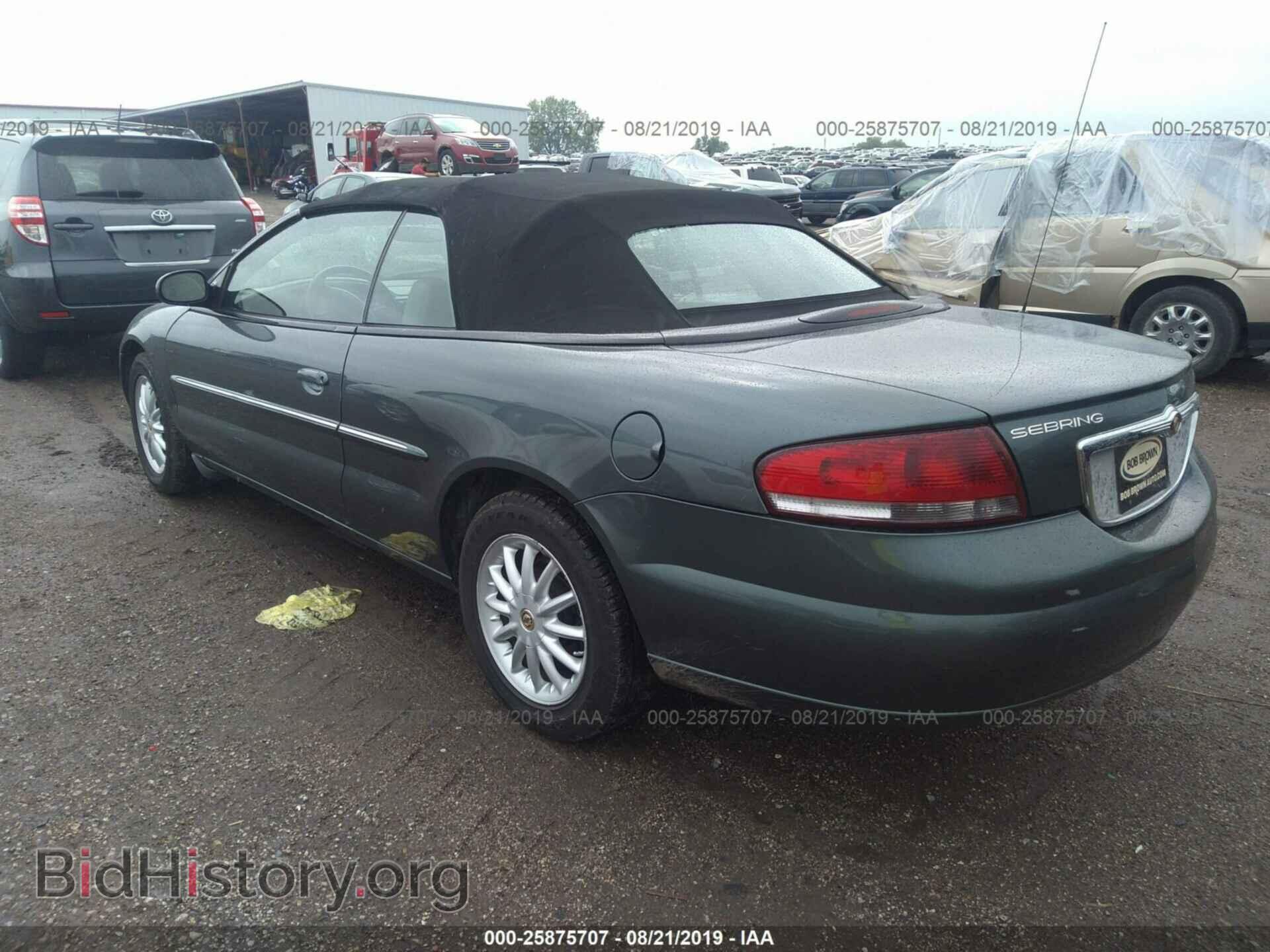 2002 CHRYSLER SEBRING - VIN: 1C3EL55R52N323231 - Фото 3