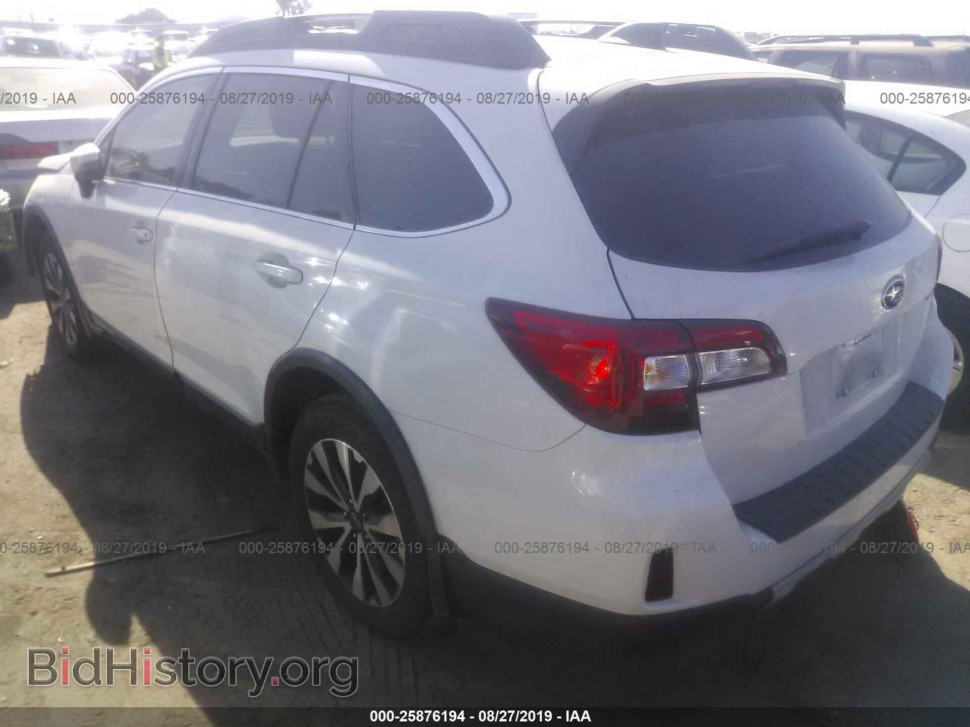 2016 SUBARU OUTBACK - VIN: 4S4BSEJC6G3357793 - Фото 3