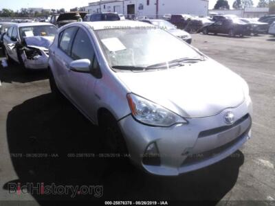2012 Toyota PRIUS C, silver — VIN JTDKDTB32C1519331, IAAI