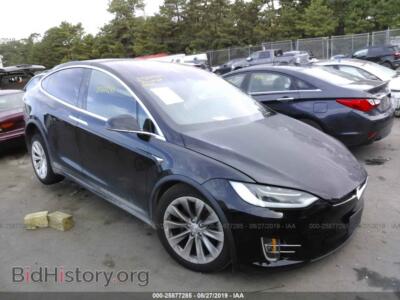 2019 Tesla MODEL X, черный — VIN 5YJXCBE25KF152937, IAAI