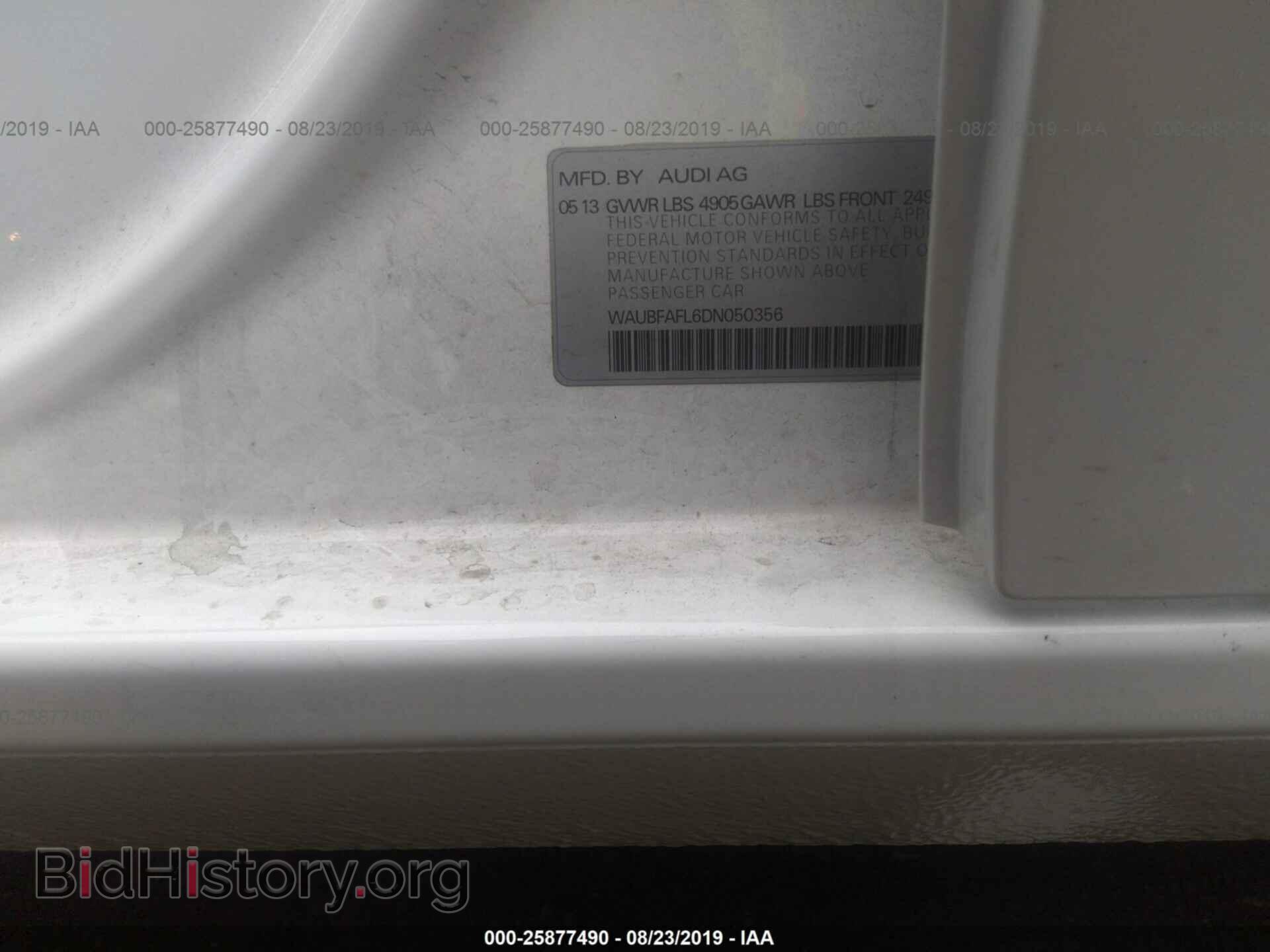 2013 AUDI A4 - VIN: WAUBFAFL6DN050356 - Photo 9