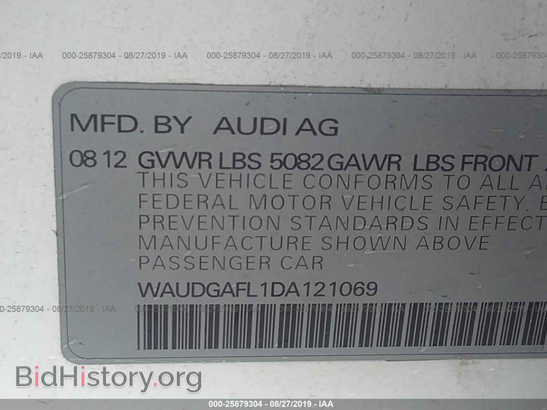 2013 AUDI S4 - VIN: WAUDGAFL1DA121069 - Photo 9