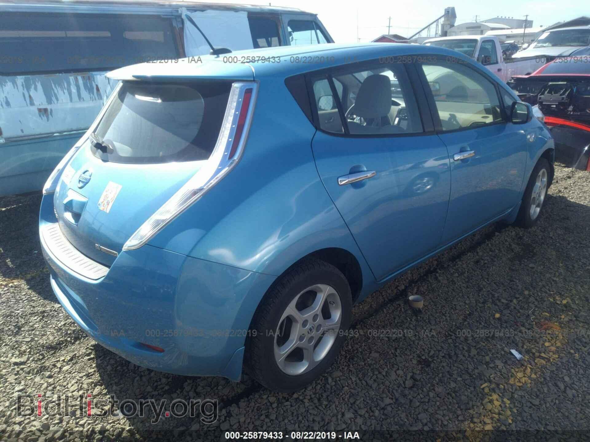 2012 NISSAN LEAF - VIN: JN1AZ0CP2CT019190 - Фото 4