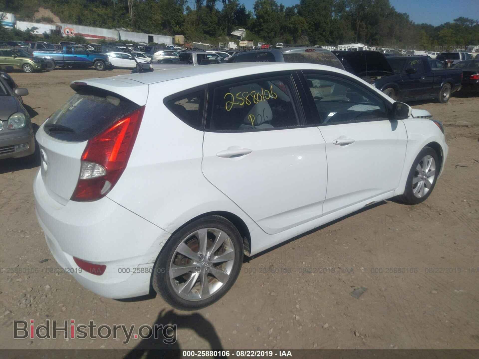 2012 HYUNDAI ACCENT - VIN: KMHCU5AE0CU022825 - Фото 4