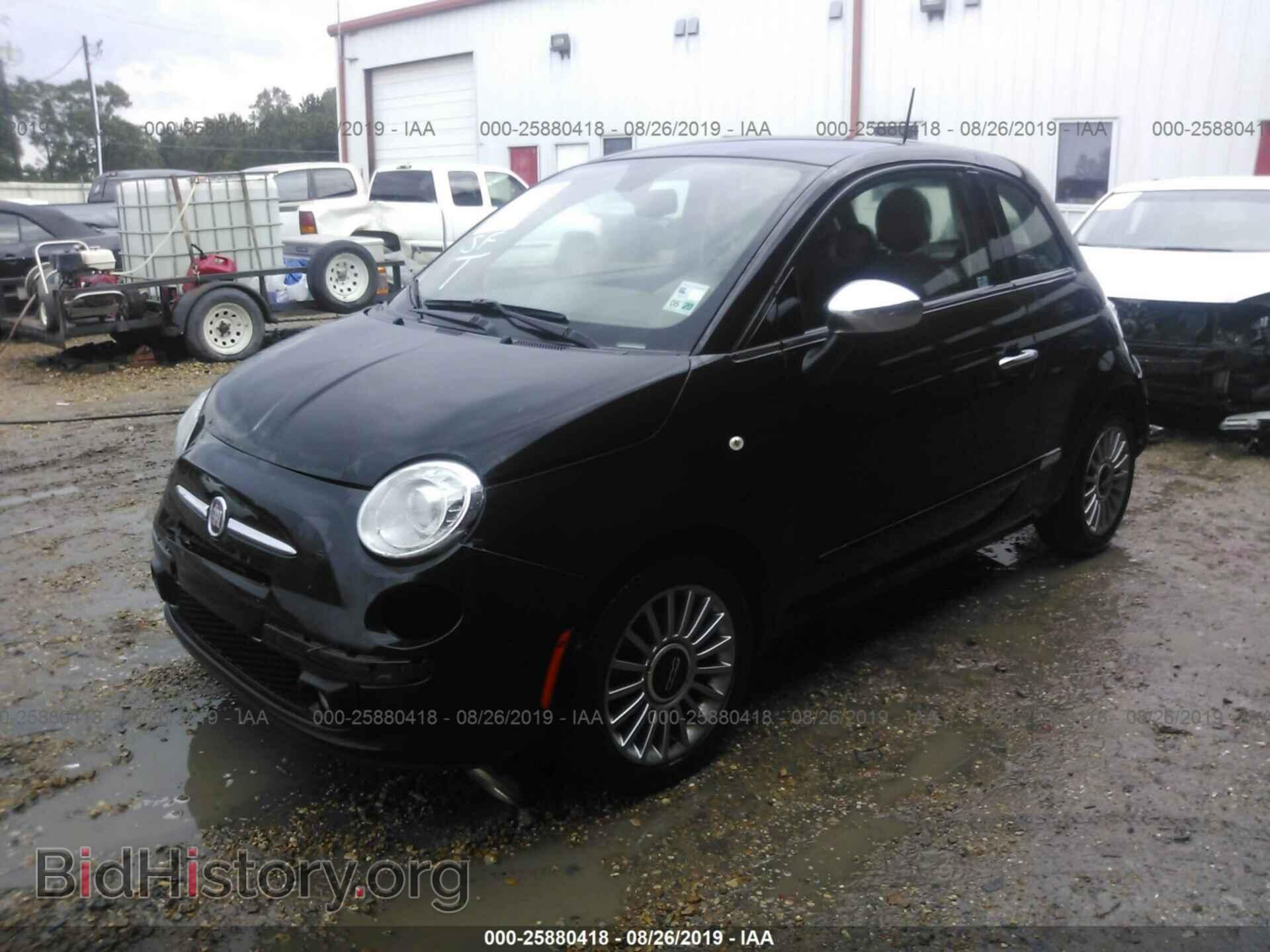 2013 FIAT 500 - VIN: 3C3CFFCR7DT515258 - Фото 2
