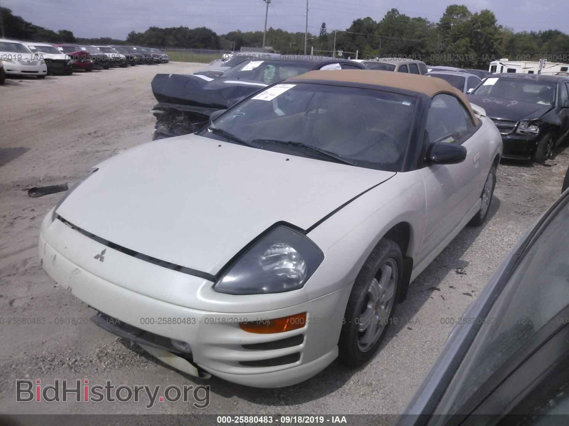 2001 MITSUBISHI ECLIPSE - VIN: 4A3AE85H91E089877 - Фото 2