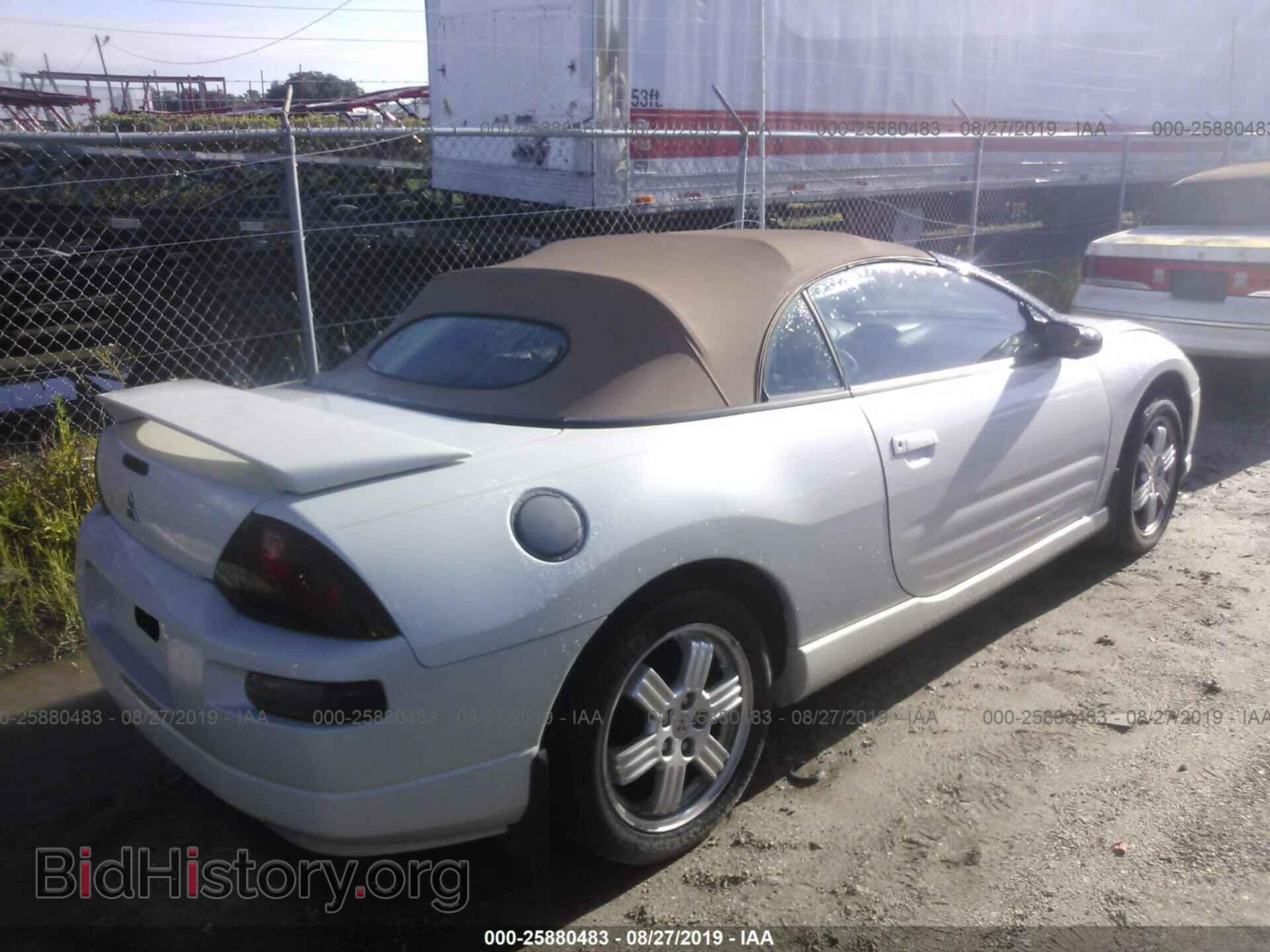 2001 MITSUBISHI ECLIPSE - VIN: 4A3AE85H91E089877 - Фото 4