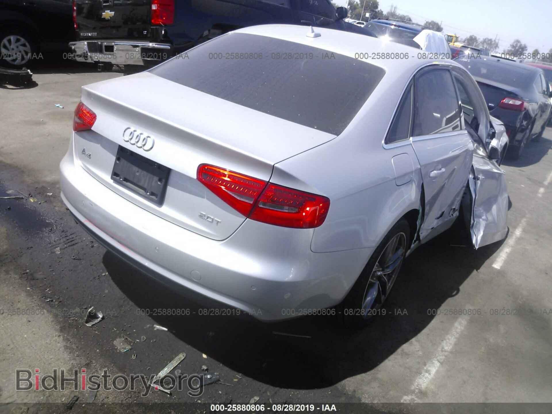 2013 AUDI A4 - VIN: WAUEFAFL9DN018899 - Фото 4