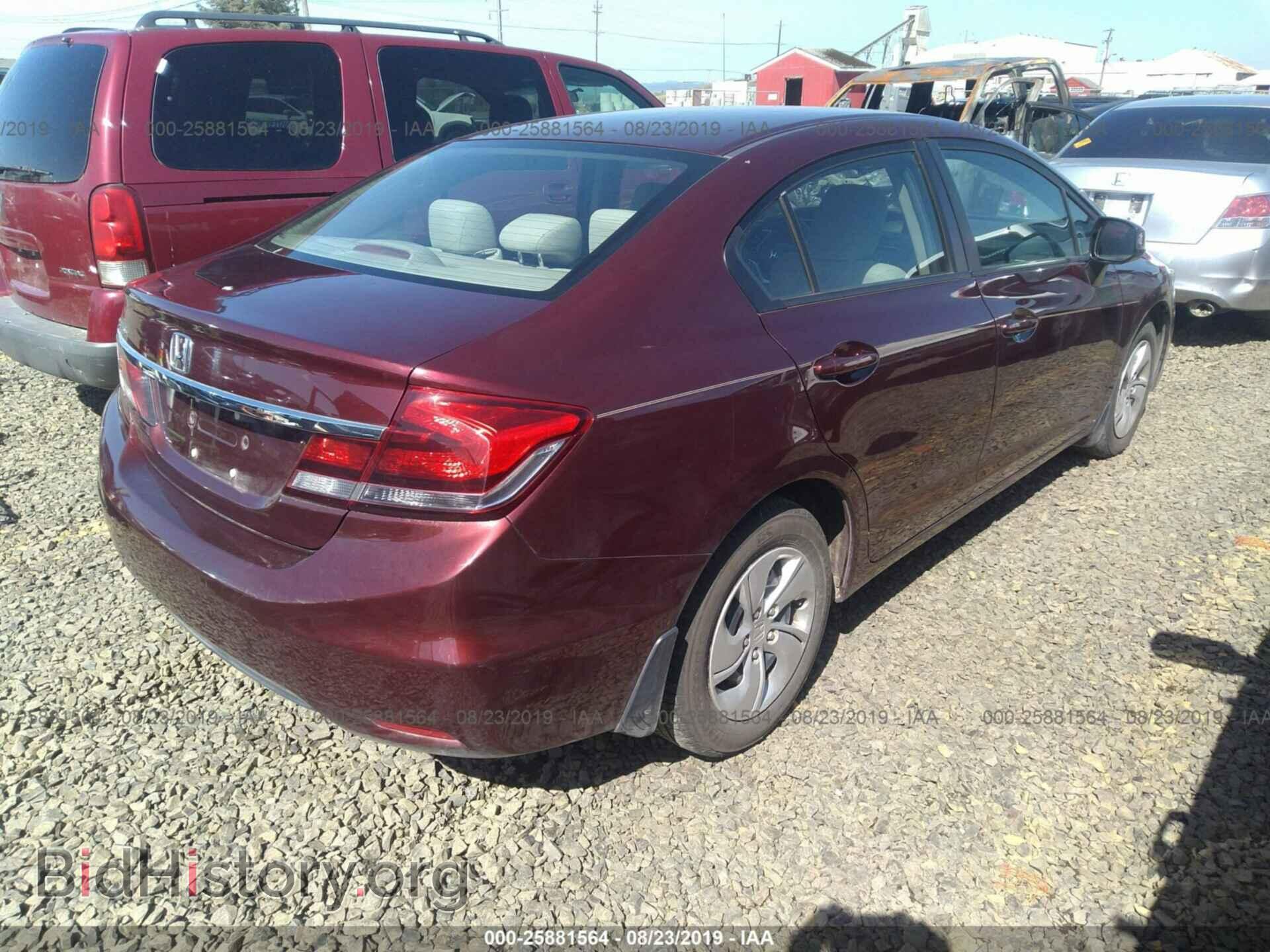 2013 HONDA CIVIC - VIN: 19XFB2F52DE081020 - Фото 4