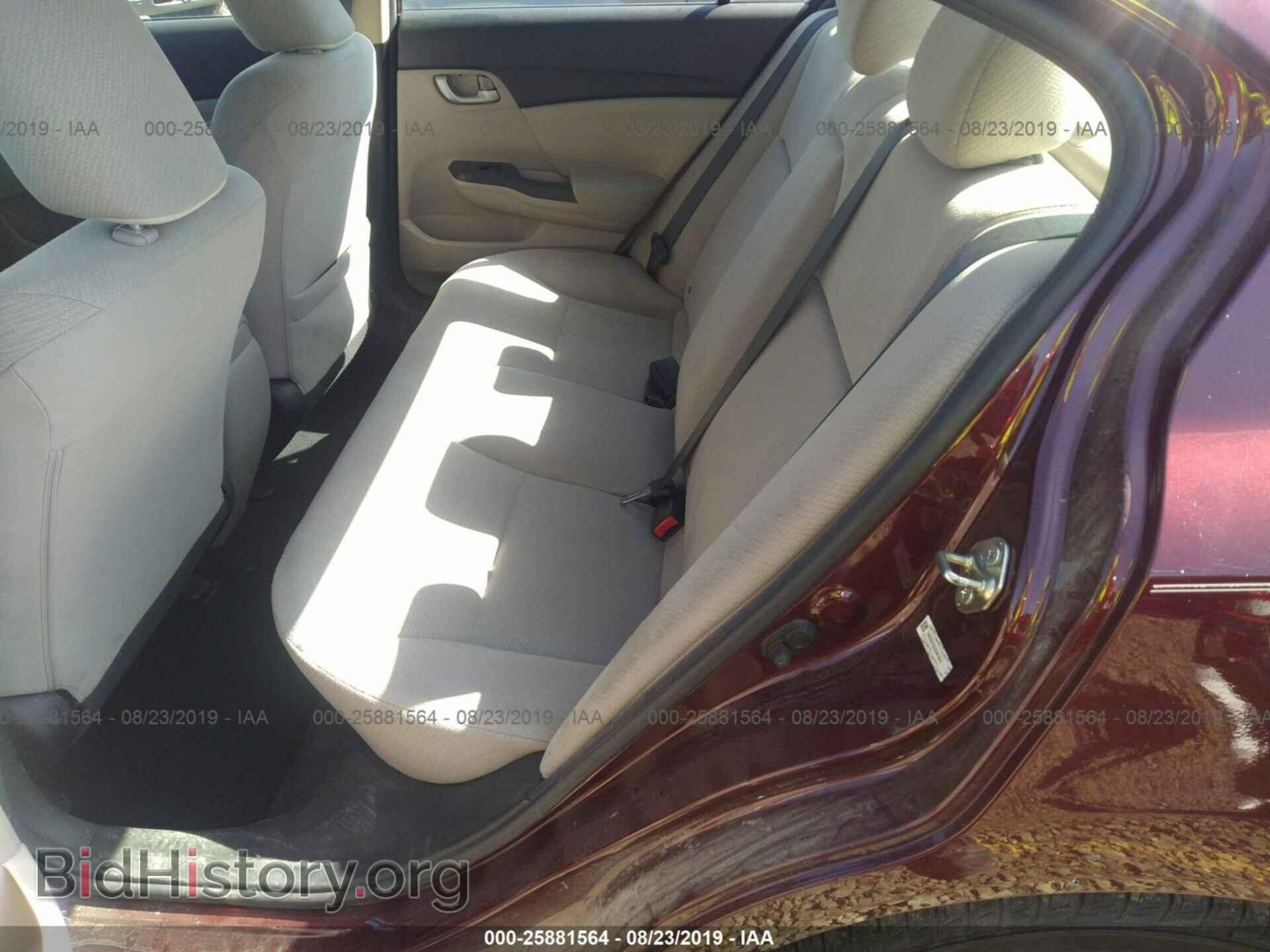2013 HONDA CIVIC - VIN: 19XFB2F52DE081020 - Фото 8