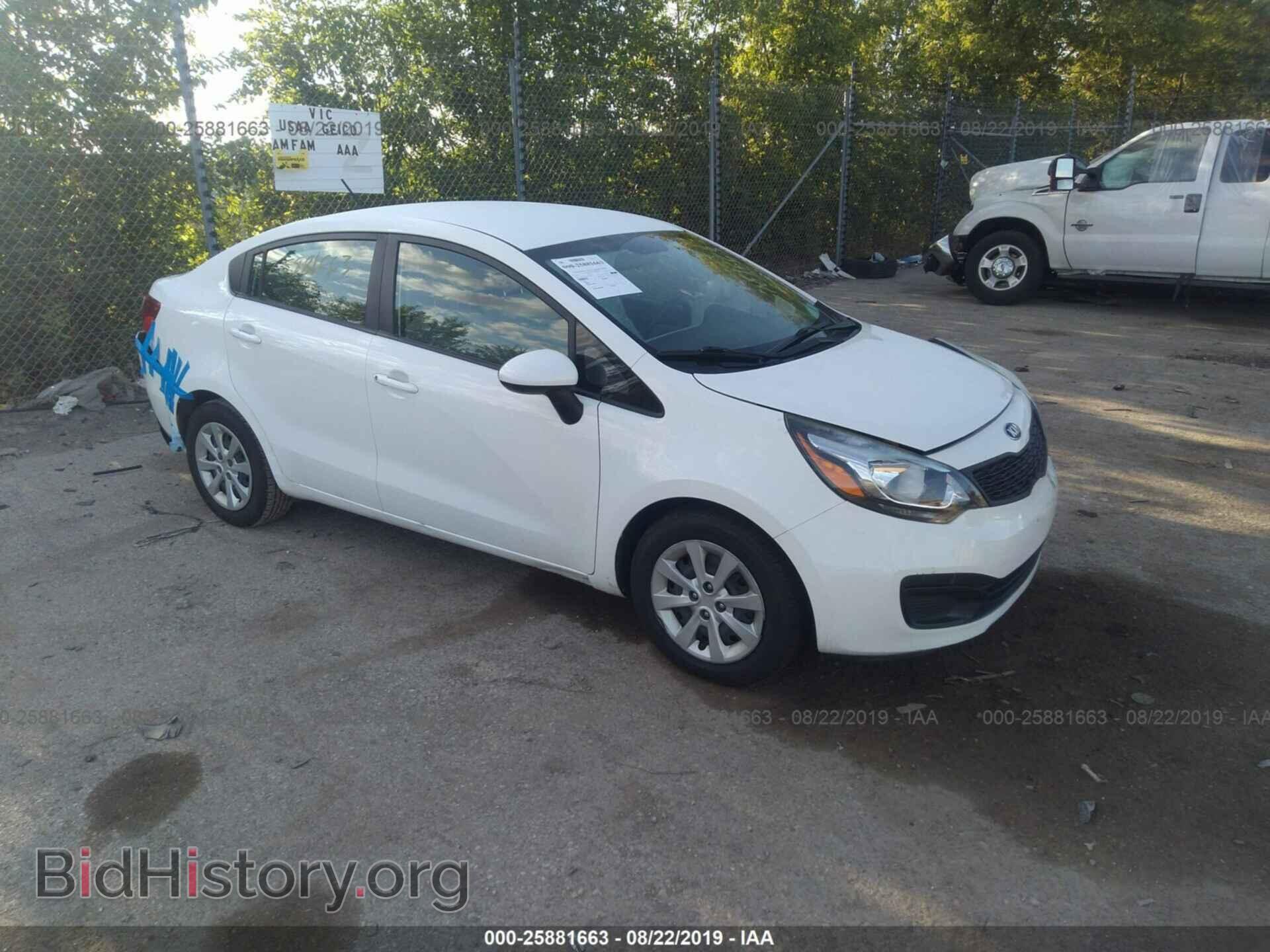 Фотография KNADM4A34D6239377 - KIA RIO 2013