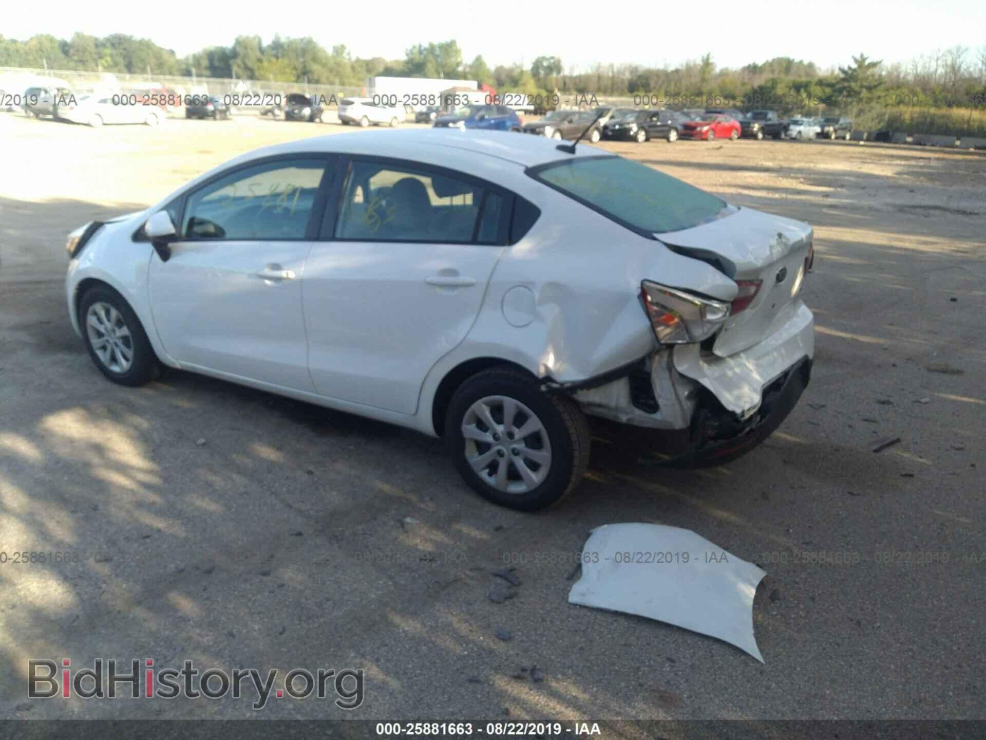 2013 KIA RIO - VIN: KNADM4A34D6239377 - Фото 3