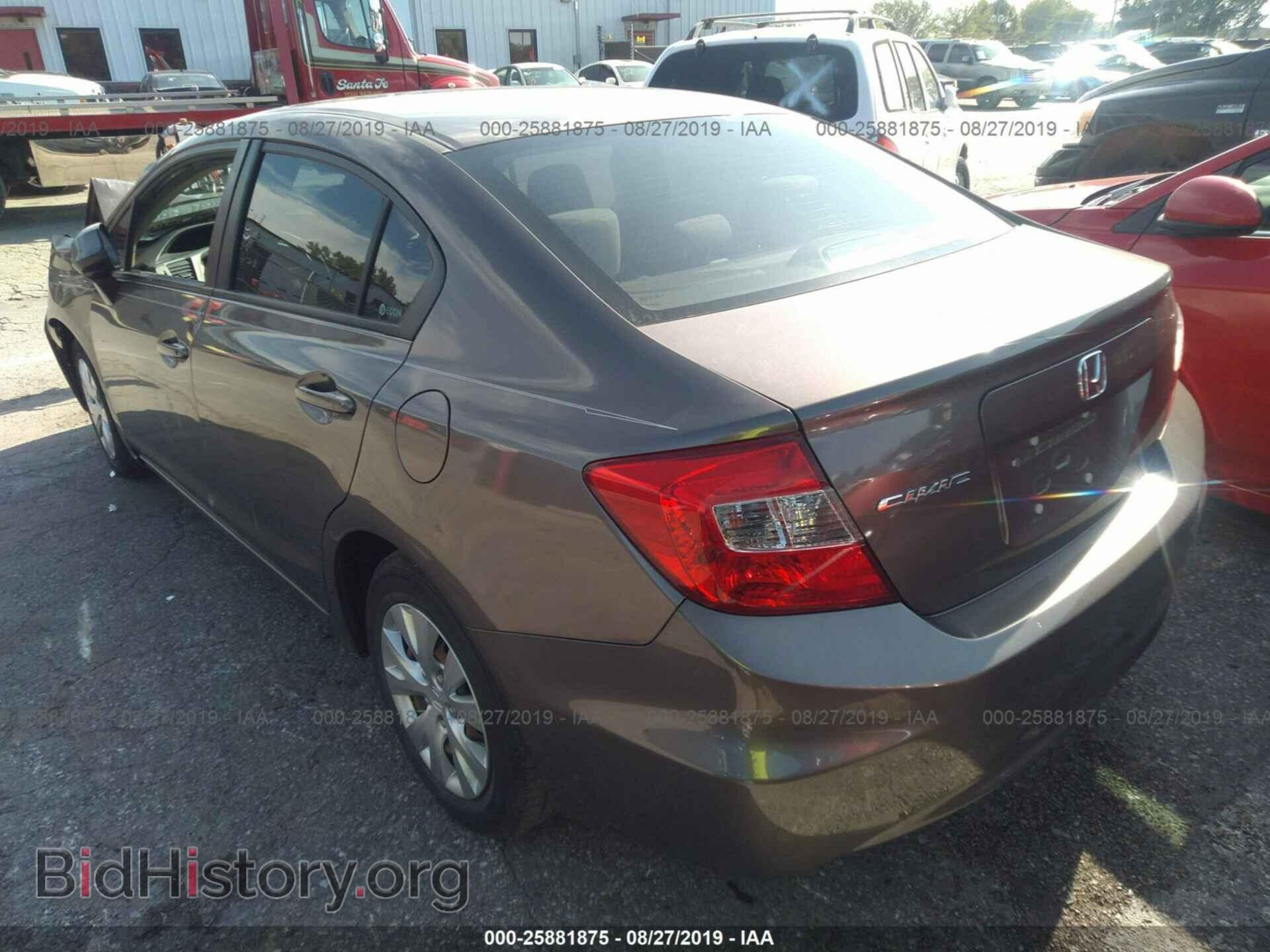 2012 HONDA CIVIC - VIN: 2HGFB2F51CH518347 - Фото 3