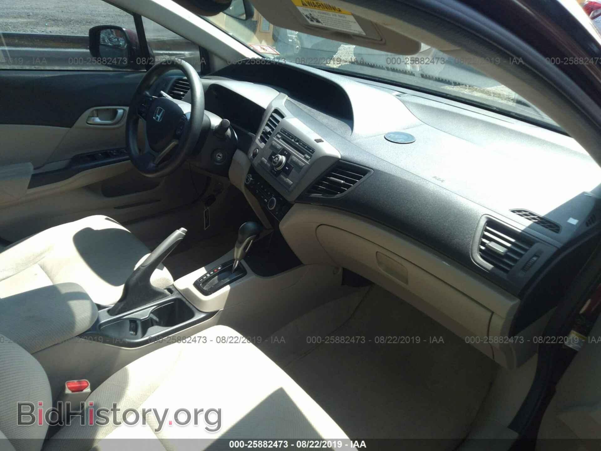 2012 HONDA CIVIC - VIN: 19XFB2F59CE345638 - Фото 5