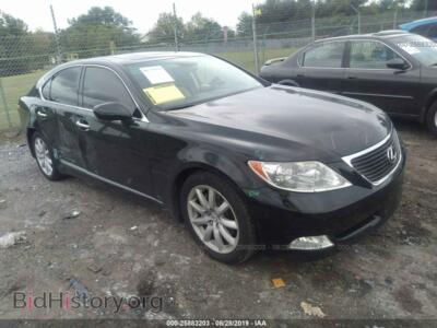 2007 Lexus LS 460, черный — VIN JTHBL46F975048871, IAAI
