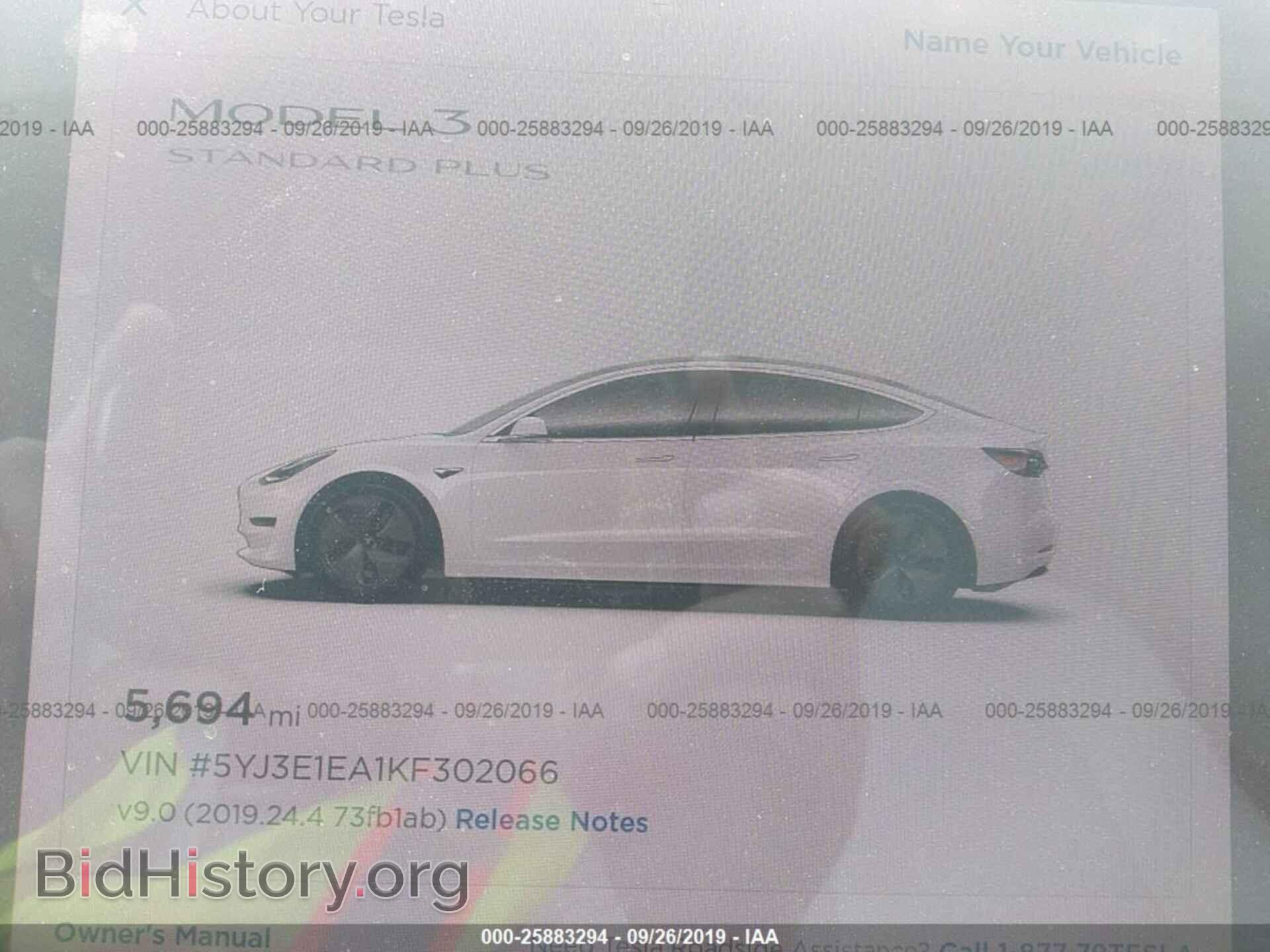 2019 TESLA MODEL 3 - VIN: 5YJ3E1EA1KF302066 - Фото 7