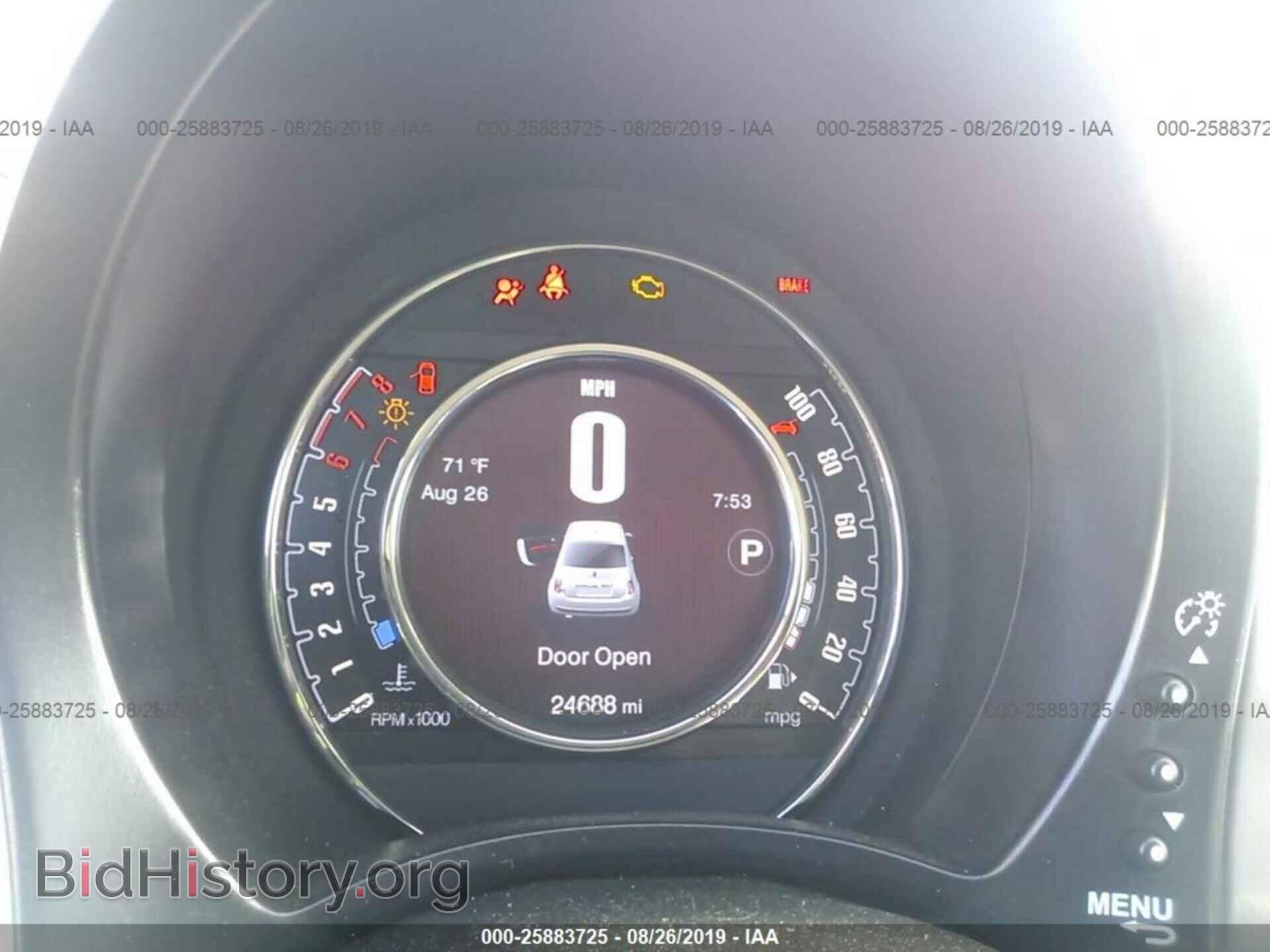 2017 FIAT 500 - VIN: 3C3CFFKR8HT700121 - Фото 7