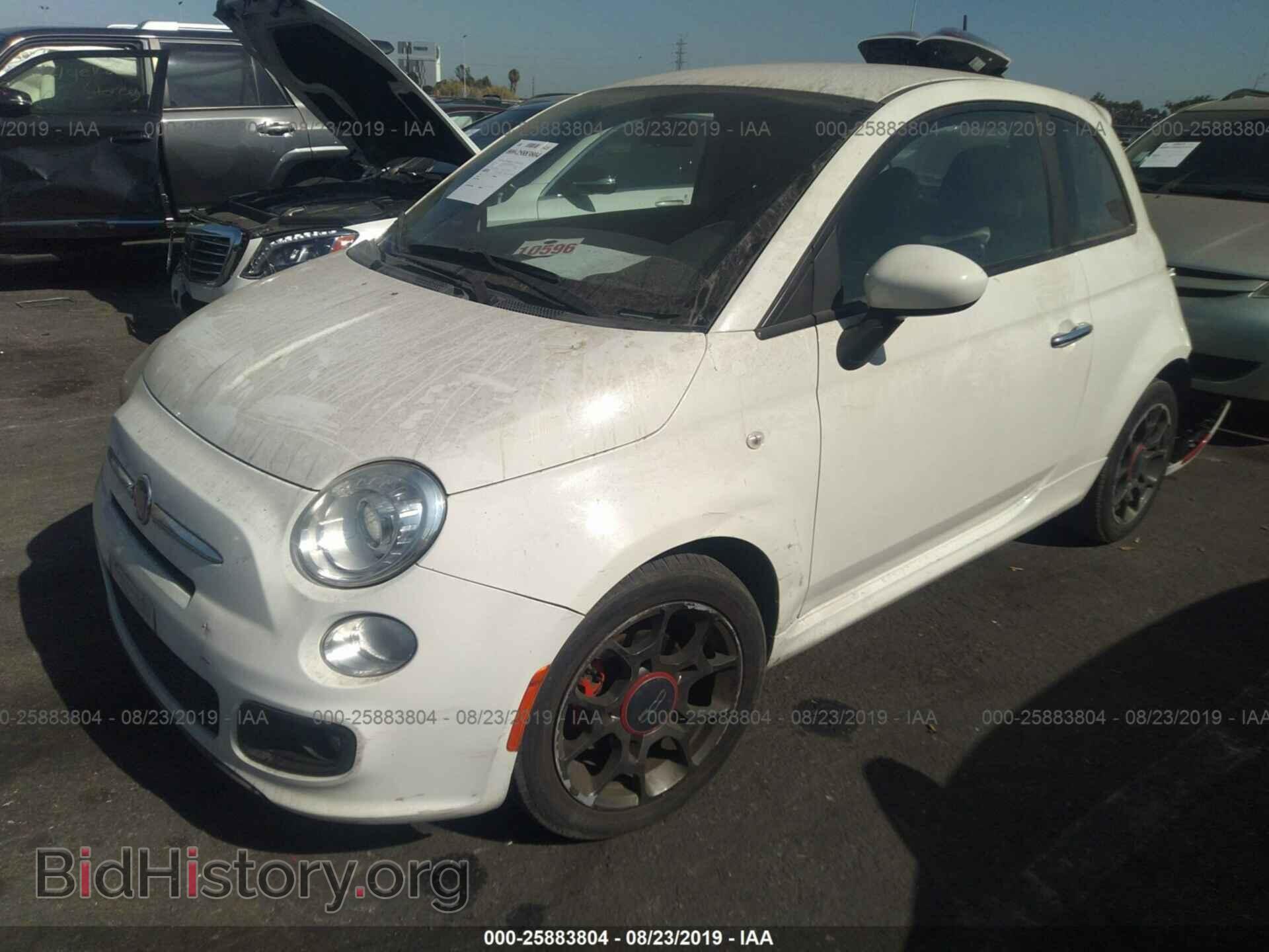 2012 FIAT 500 - VIN: 3C3CFFBR4CT357901 - Фото 2