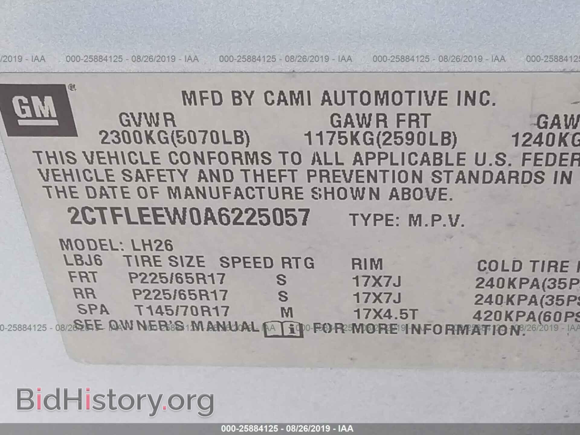 2010 GMC TERRAIN - VIN: 2CTFLEEW0A6225057 - Photo 9